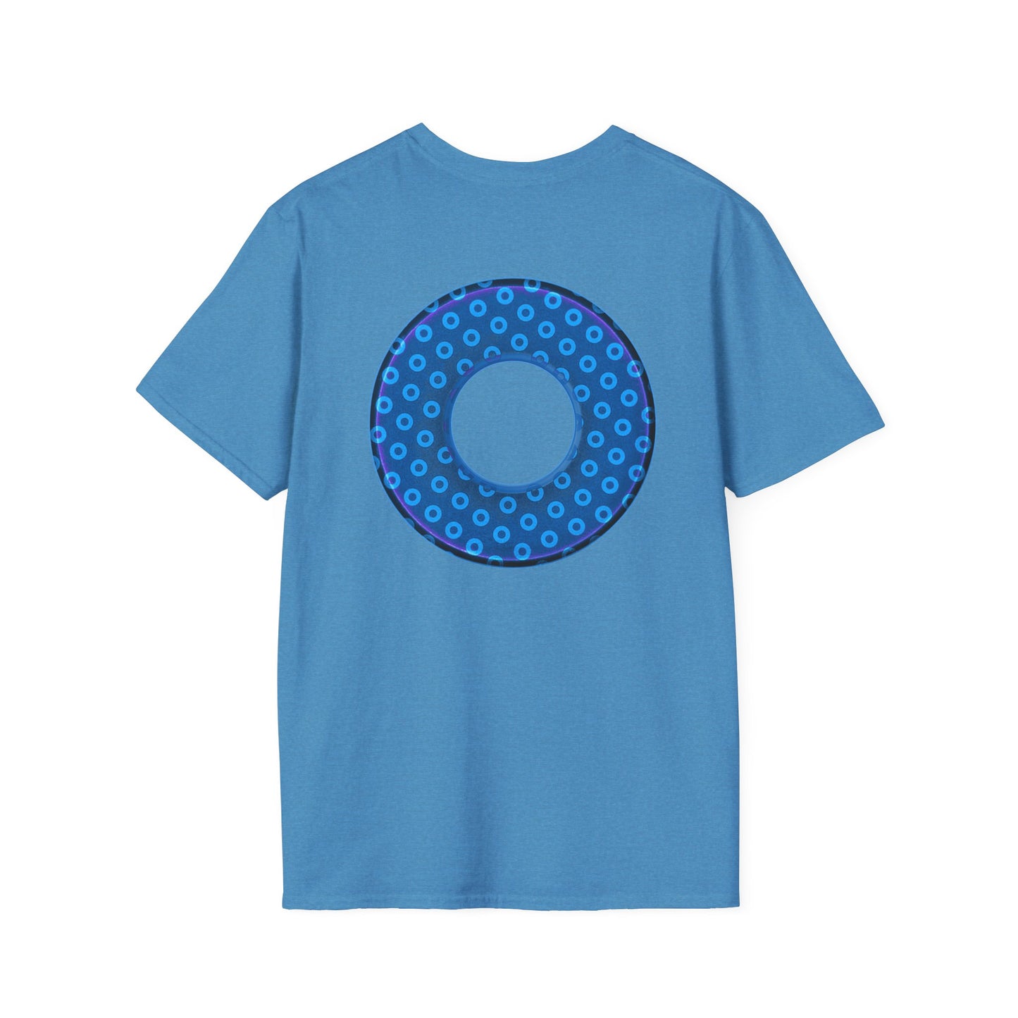 Plain Donuts/Unisex Soft-Style - "Plain Electric Paradoxical Donuts" - sky blue/dark blue donuts