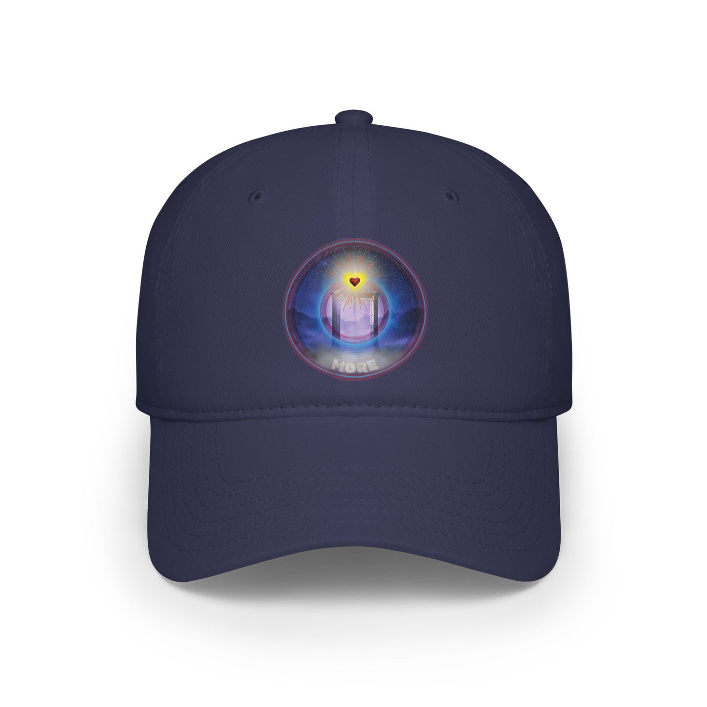 Lumpy Donut Baseball Cap - "The More Charitable Donut Cap" - blue pic donut w/ - [*charitable donut]