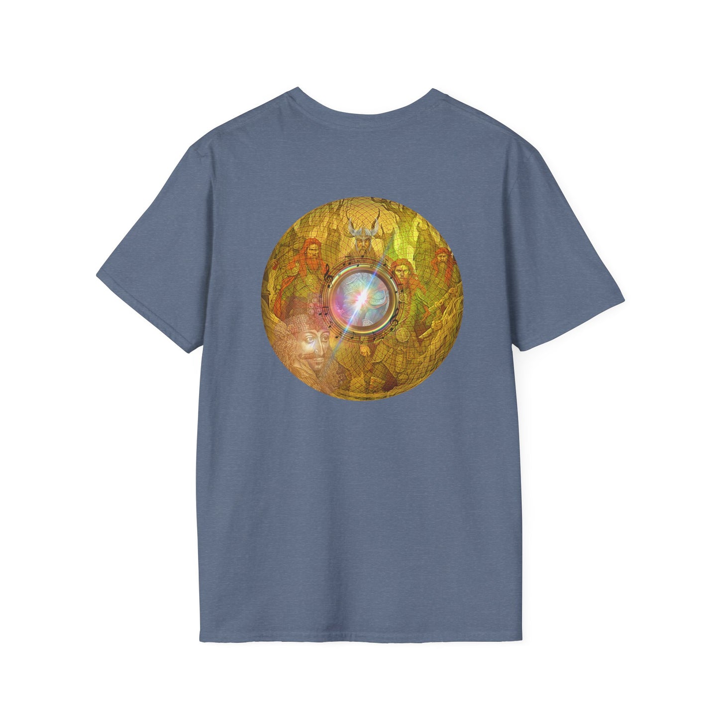 Classic Donut Tee - Unisex Soft-Style - "Vlad's Royal Donut Stash" - golden symmetrical donut