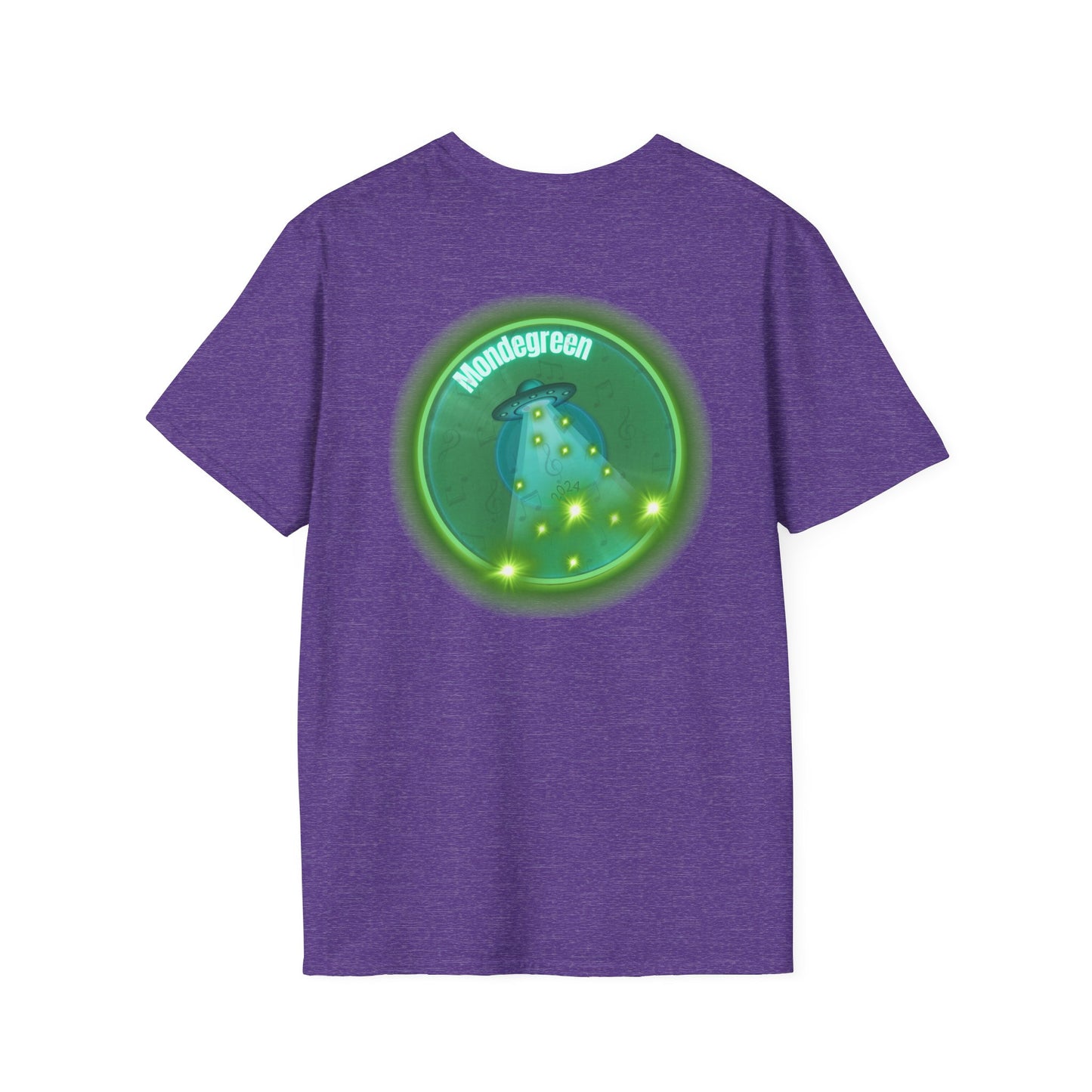 Classic Donut Tee - Unisex Soft-Style - "Close Encounters of the Delaware kind - Mondegreen Donut"  " variant 1 - green donut