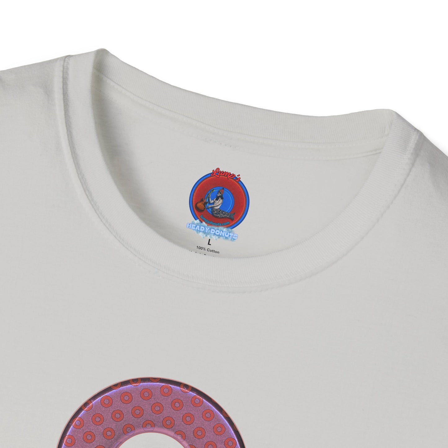 Plain Donuts/Unisex Soft-Style - "Plain Electric Paradoxical Donuts" - pink/mauve donuts