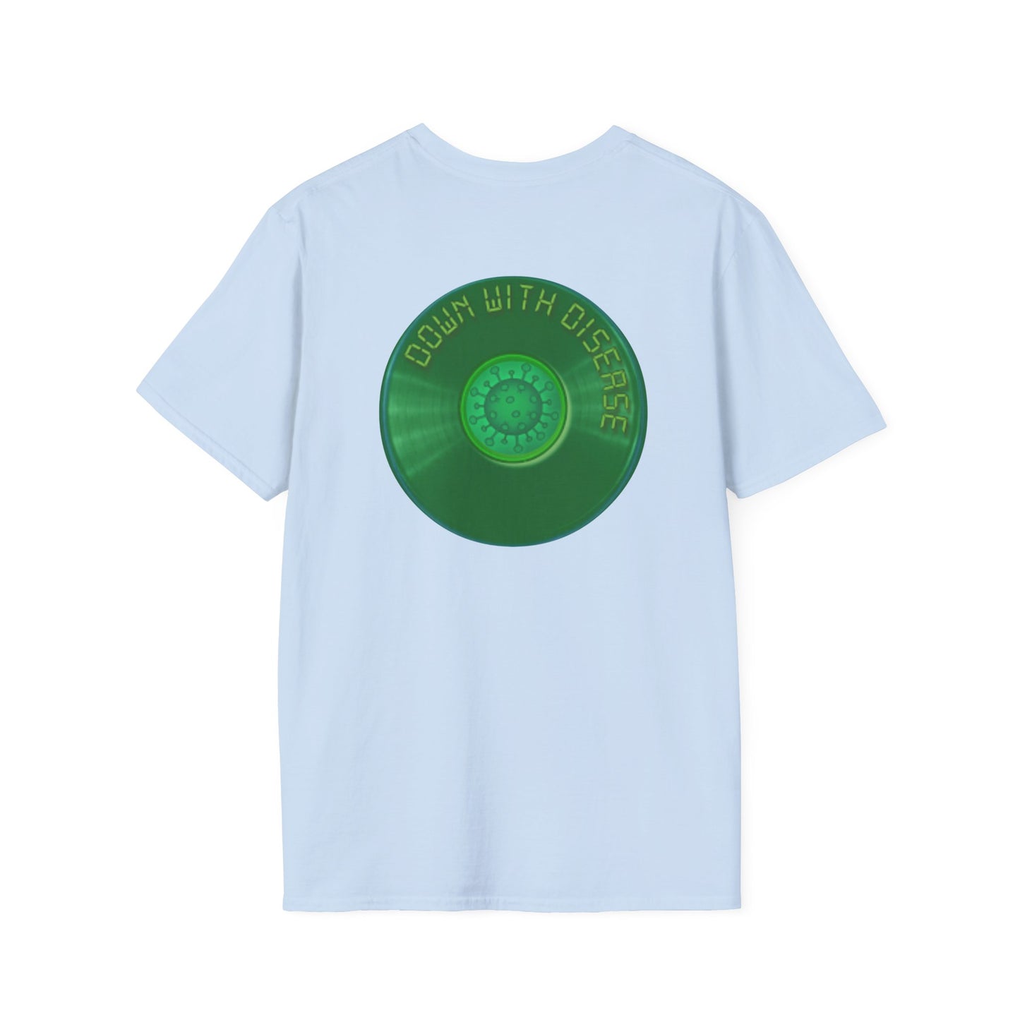 Classic Donut Tee - Unisex Soft-Style - "Down with this Donut Tee" - green donut