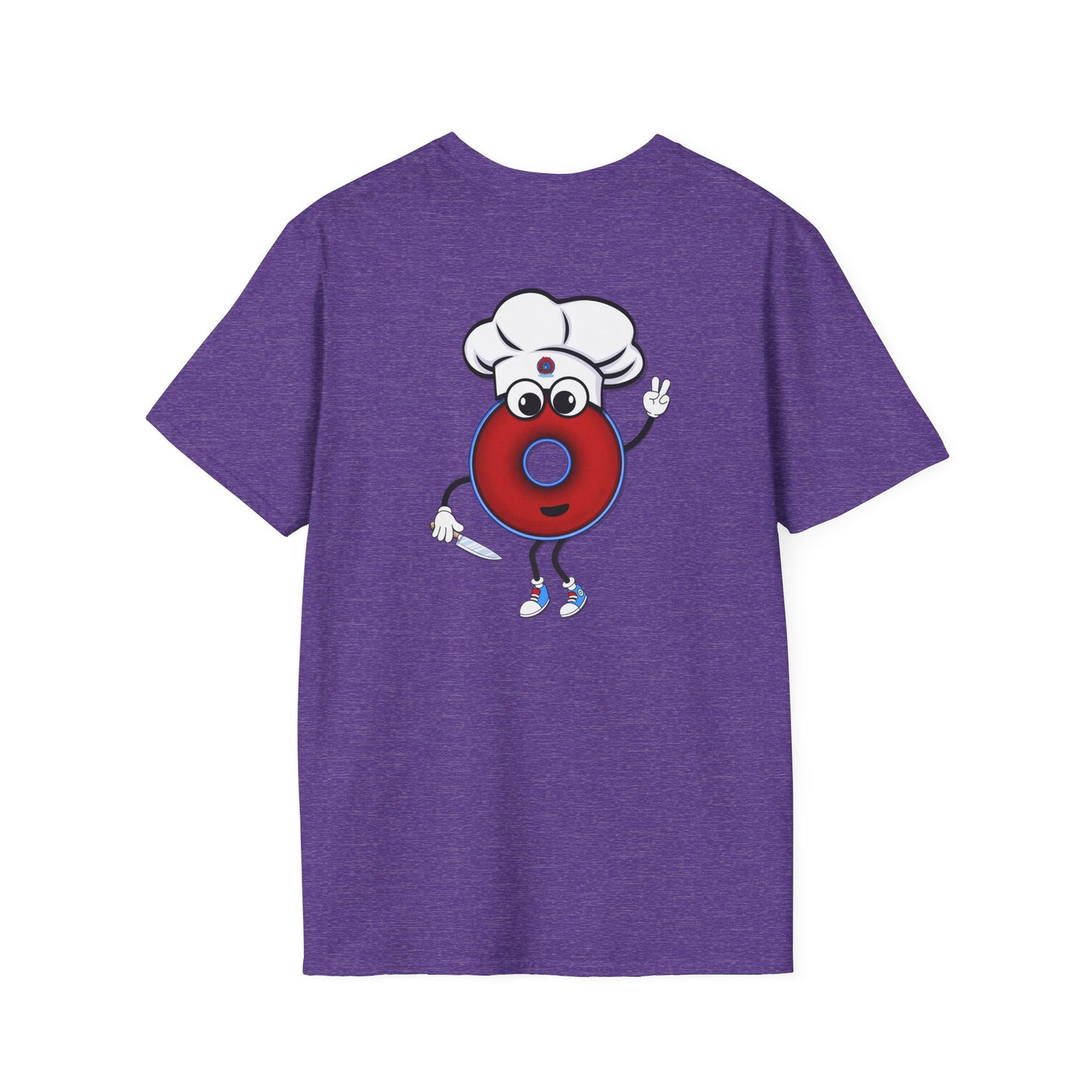 Classic Donut Tee - Unisex Soft-Style - "My Phriend the Donut" - plump vivid red donut