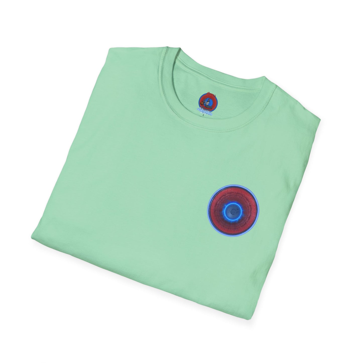 Classic Donut Tee - Unisex Soft-Style - "Homer's Pefect Donut" - series 1.0  - variant 3 - light blue edging