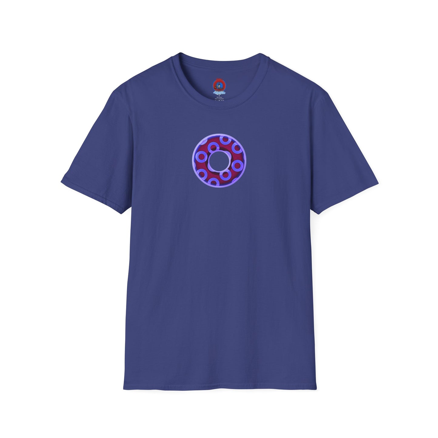 Plain Donuts/Unisex Soft-Style - "Plain Rustic Paradoxical Donuts" - violet/dark purple donuts