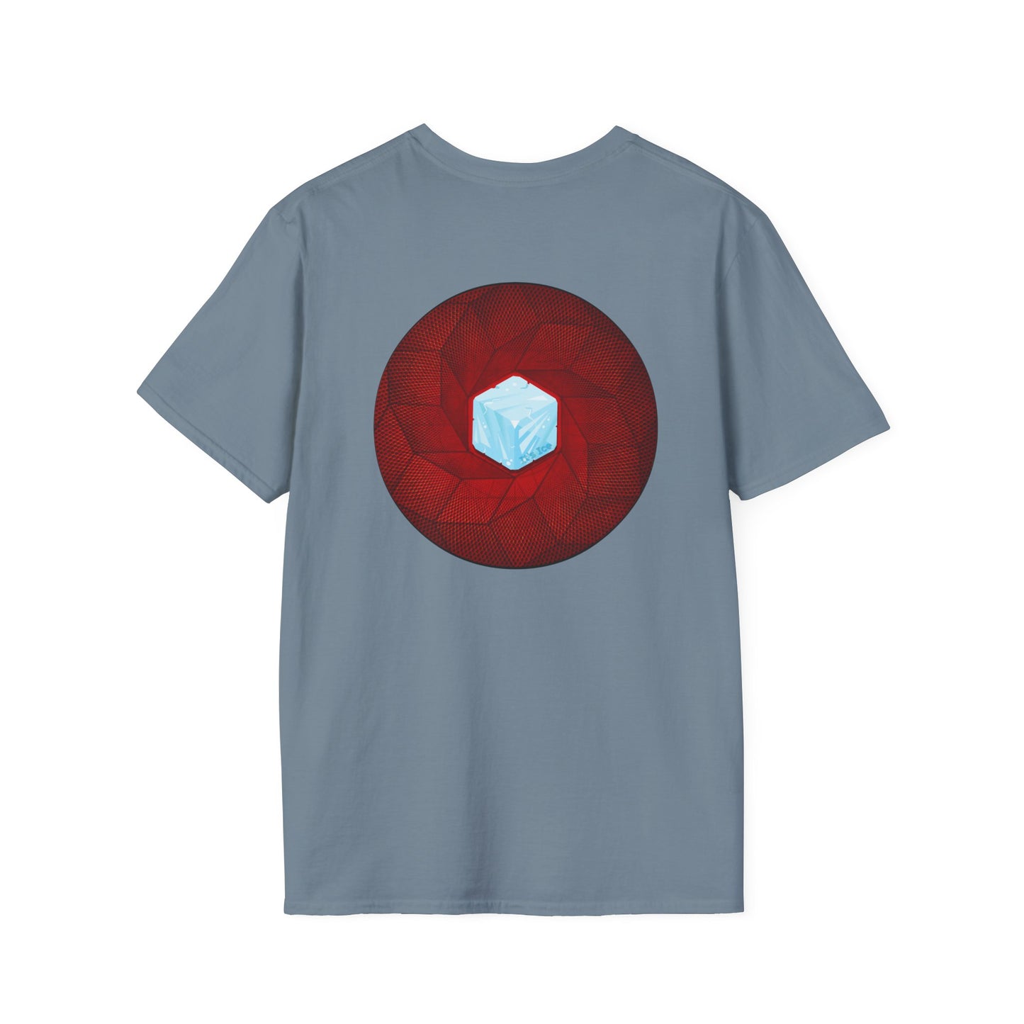 Classic Donut Tee - Unisex Soft-Style - "It's Ice... Cube's Donut" - variant 1 - red cubed donut