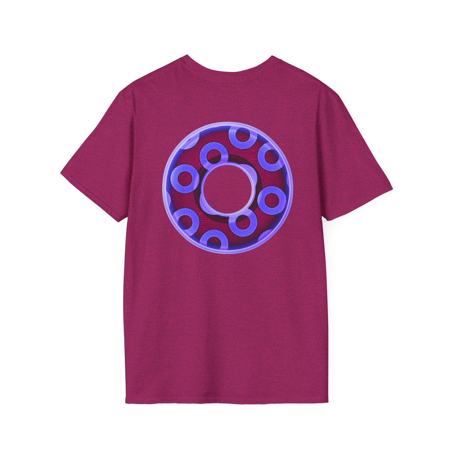 Plain Donuts/Unisex Soft-Style - "Plain Rustic Paradoxical Donuts" - violet/dark purple donuts