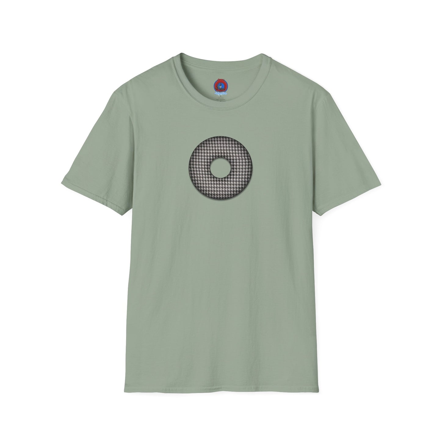 Classic Donut Tee - Unisex Soft-Style - "Ricky's High Phasion Trailer Park Donut" - houndstooth donut