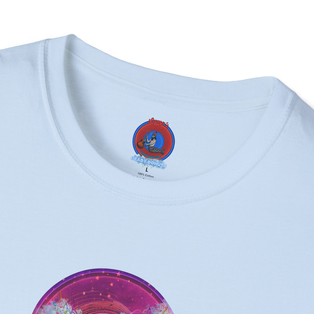 Classic Donut Tee - Unisex Soft-Style - "Pillow Donuts of Cotton" - vivid magenta pic donut