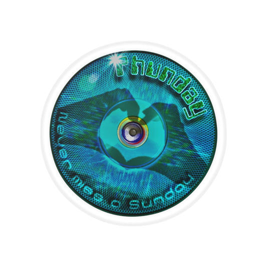 Donut Bumper/Outdoor Sticker - "Phunday Donut" - series 1.0 - variant 1 - [Die-Cut] 6"x 6"