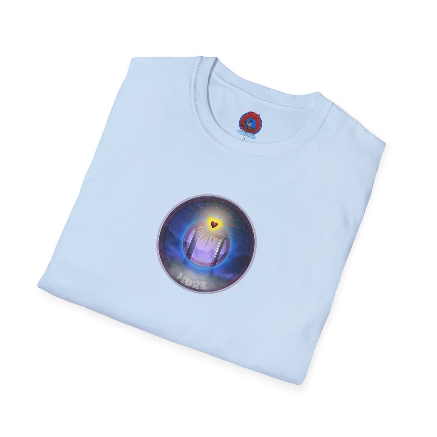 Classic Donut Tee - Unisex Soft-Style - "The Moring Donut' - vivid surreal donut