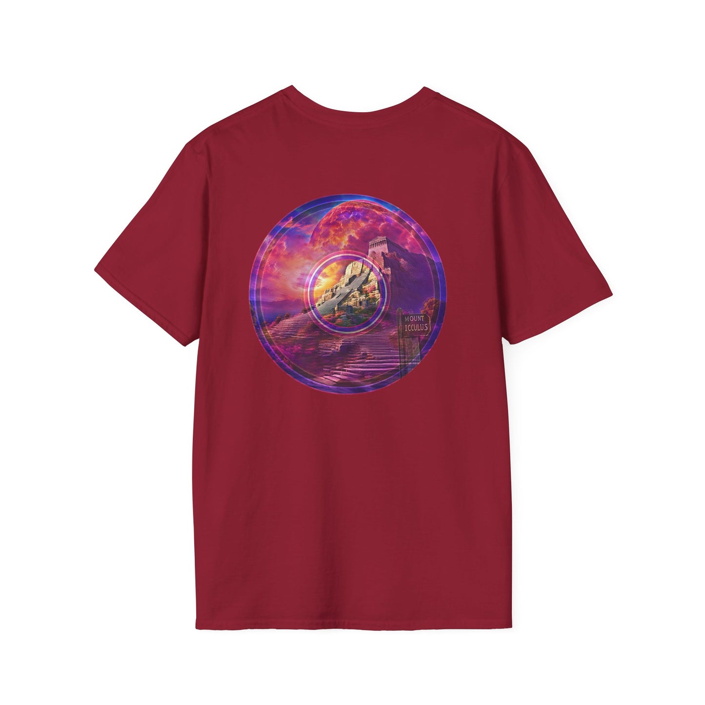Classic Donut Tee - Unisex Soft-Style - "Icculus's Mountain Donuts " - series 1.0  - purple-ish donut