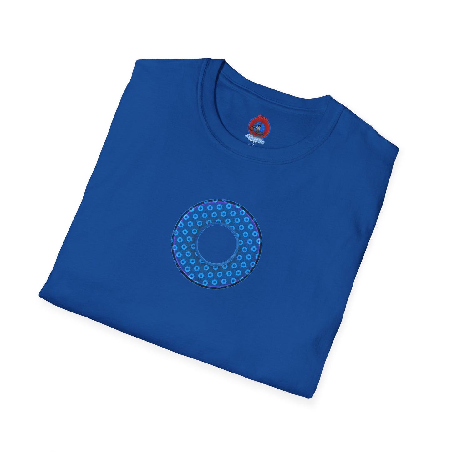 Plain Donuts/Unisex Soft-Style - "Plain Electric Paradoxical Donuts" - sky blue/dark blue donuts