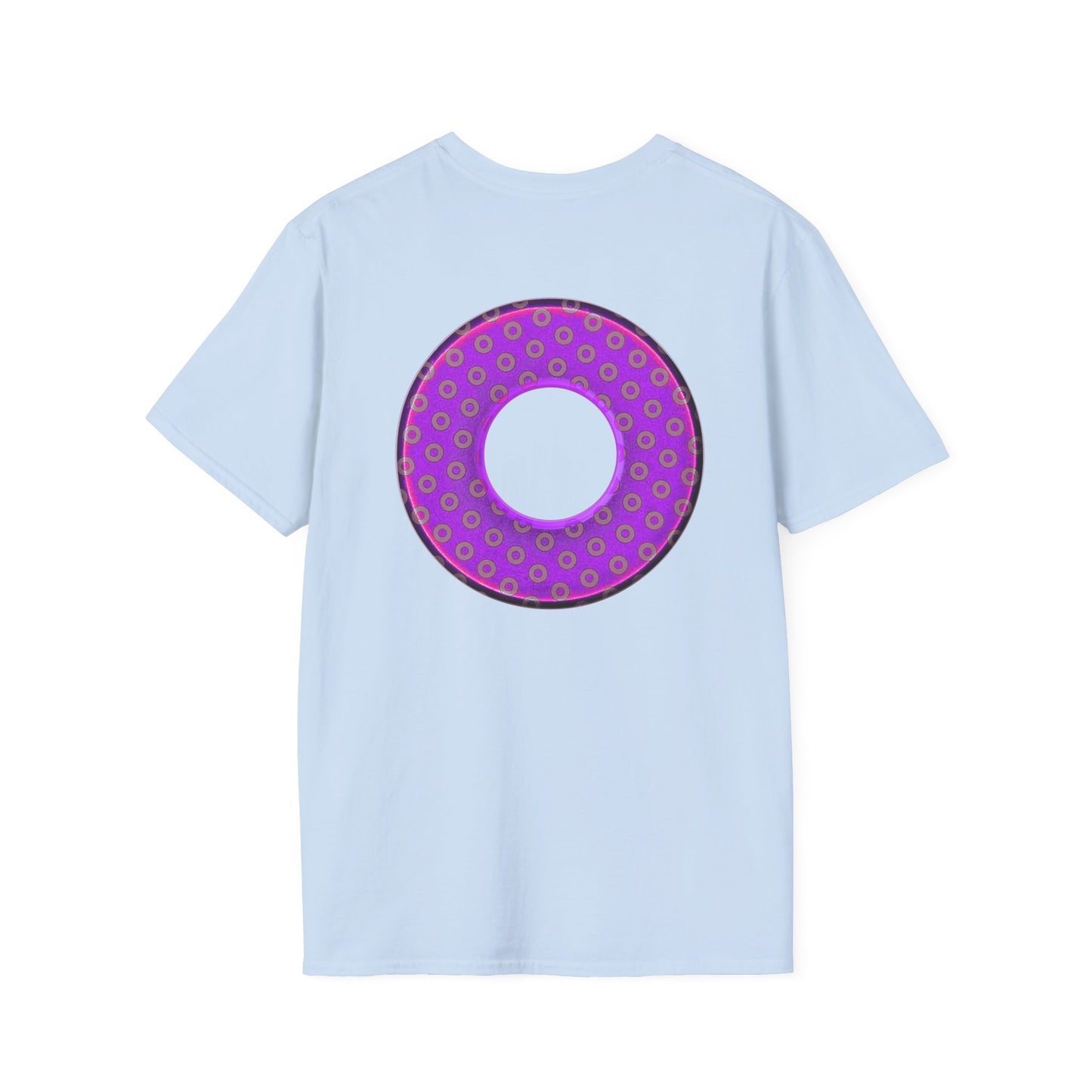 Plain Donuts/Unisex Soft-Style - "Plain Electric Paradoxical Donuts" - purple/mauve donuts