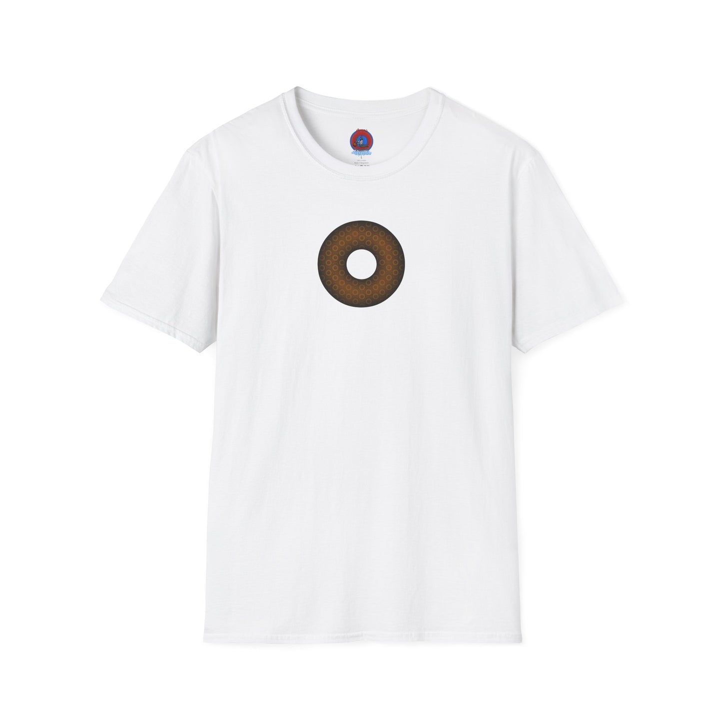 Plain Donuts/Unisex Soft-Style - "Plain Paradoxical Grided Donuts" - brown/dark brown donuts