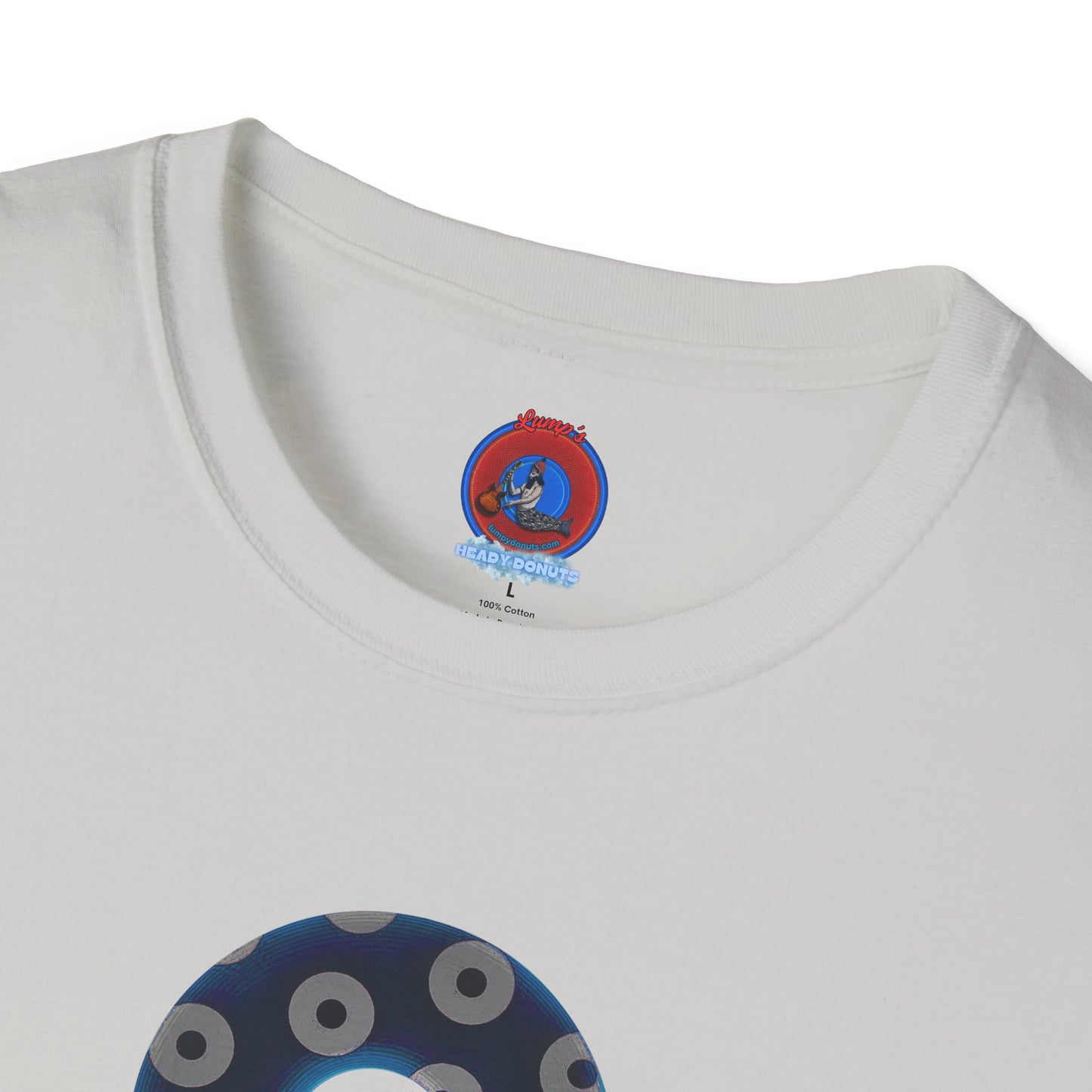 Plain Donuts/Unisex Soft-Style - "Plain Blimpy Paradoxical Donuts" - dark blue/gray donuts