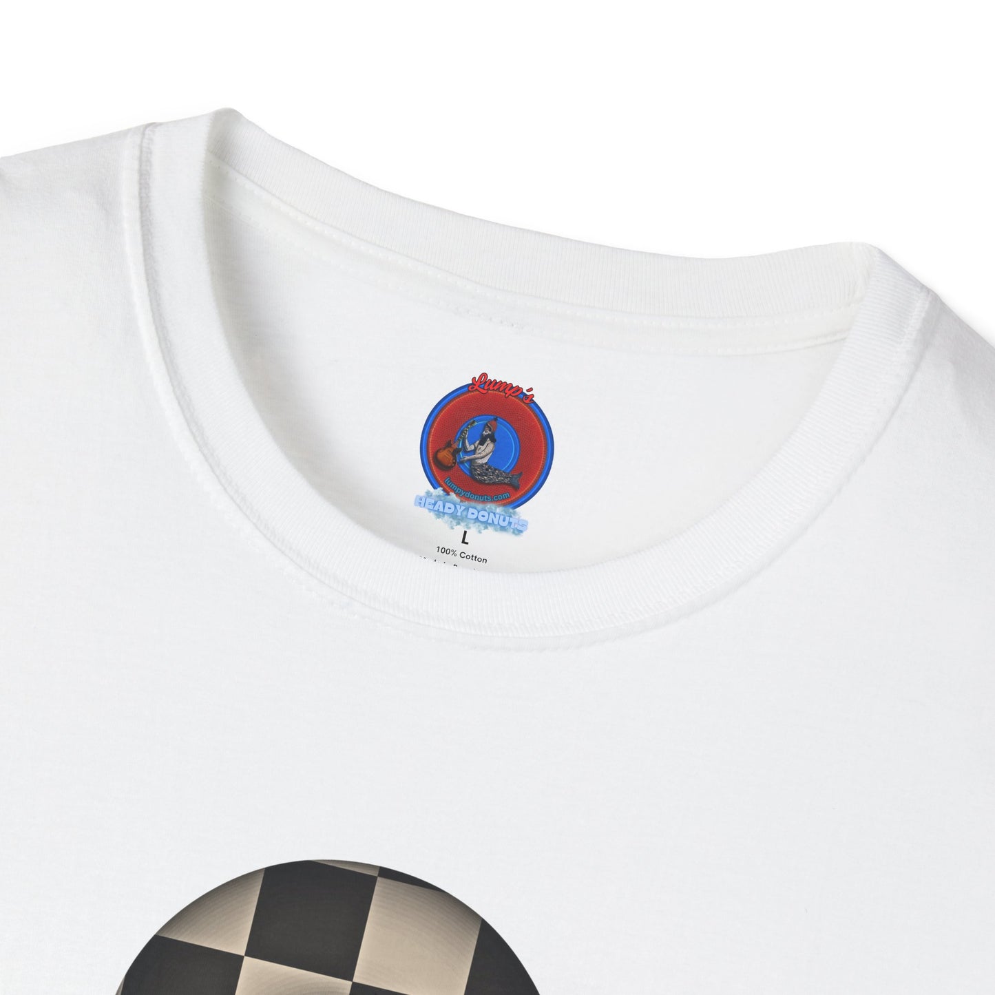 Classic Donut Tee - Unisex Soft-Style - "Bobby Phisher King's Donut no. 95" - chess donut