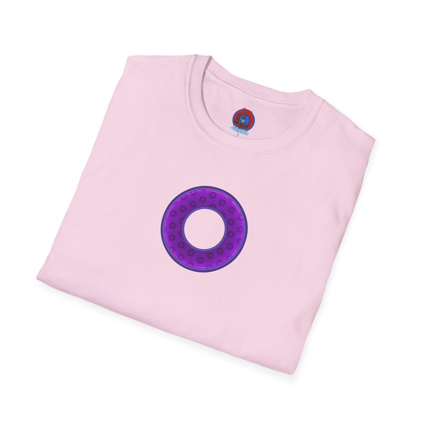 Plain Donuts/Unisex Soft-Style - "Plain Wide Mouthed Paradoxical Donuts" - purple/dark purple donuts