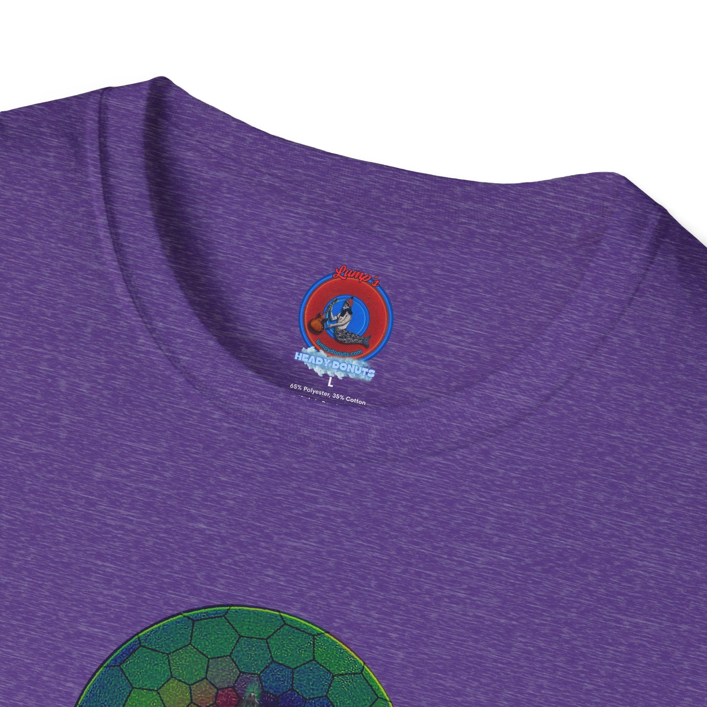 Classic Donut Tee - Unisex Soft-Style - "Save the Mondegreen City Hall Clock Tower" - hexadonut - series 1.0 -variant 1 - green donut