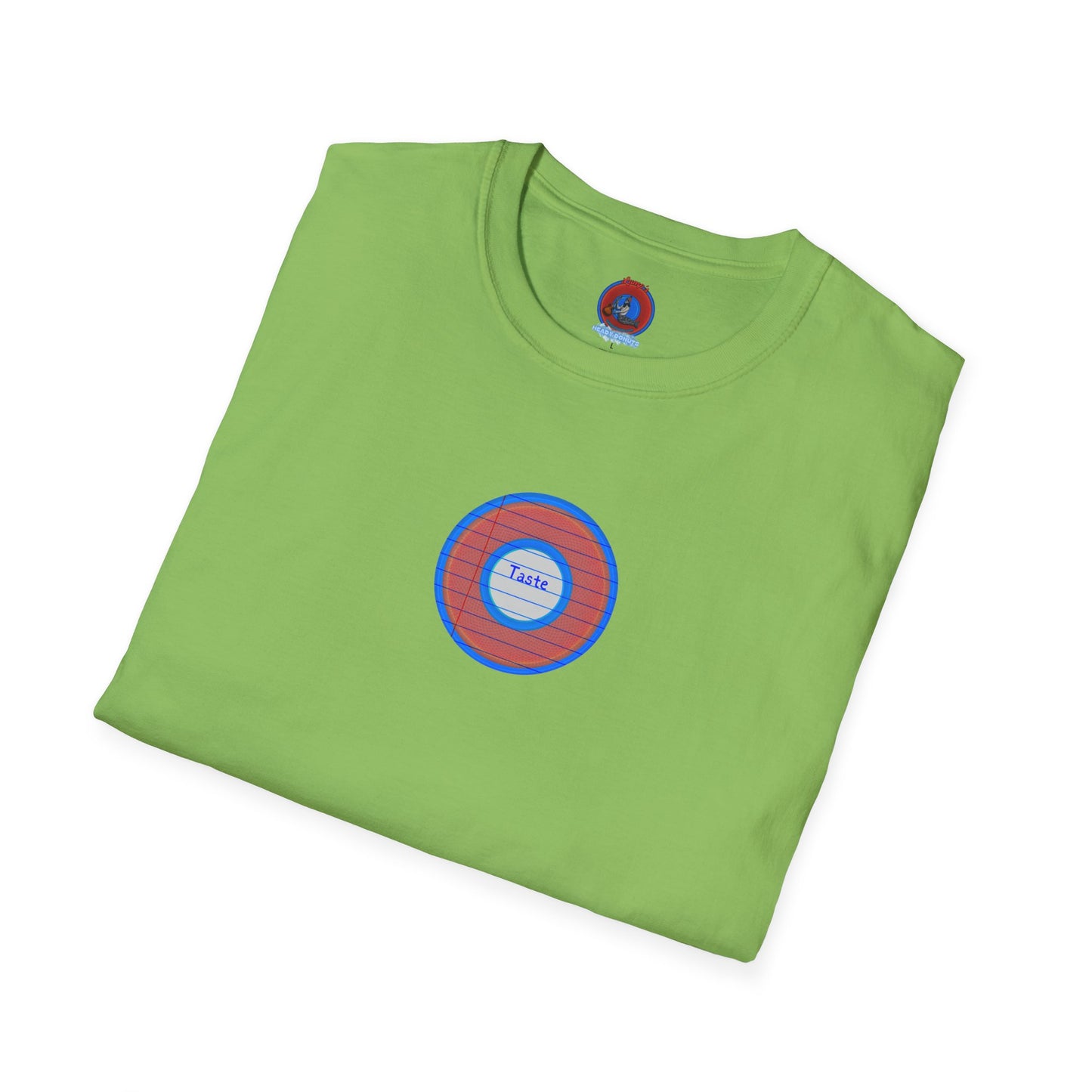 Coffee Traders Tee - Unisex Soft-Style - "Tasty Coffee" - paradoxical donut/rustic red donut - variant 1 - tasty front/logo back