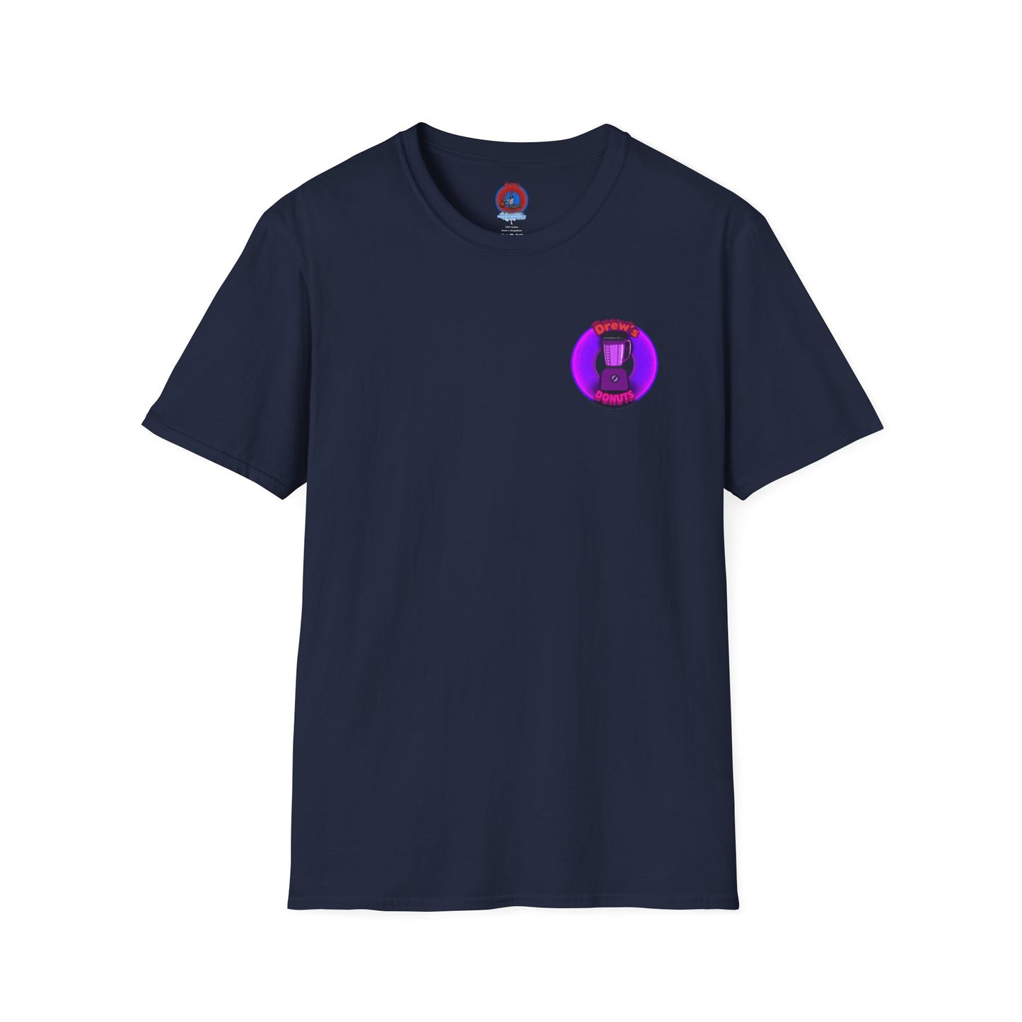 Classic Donut Tee - Unisex Soft-Style - "Drew's Donuts" - series 1.0 - purple donut
