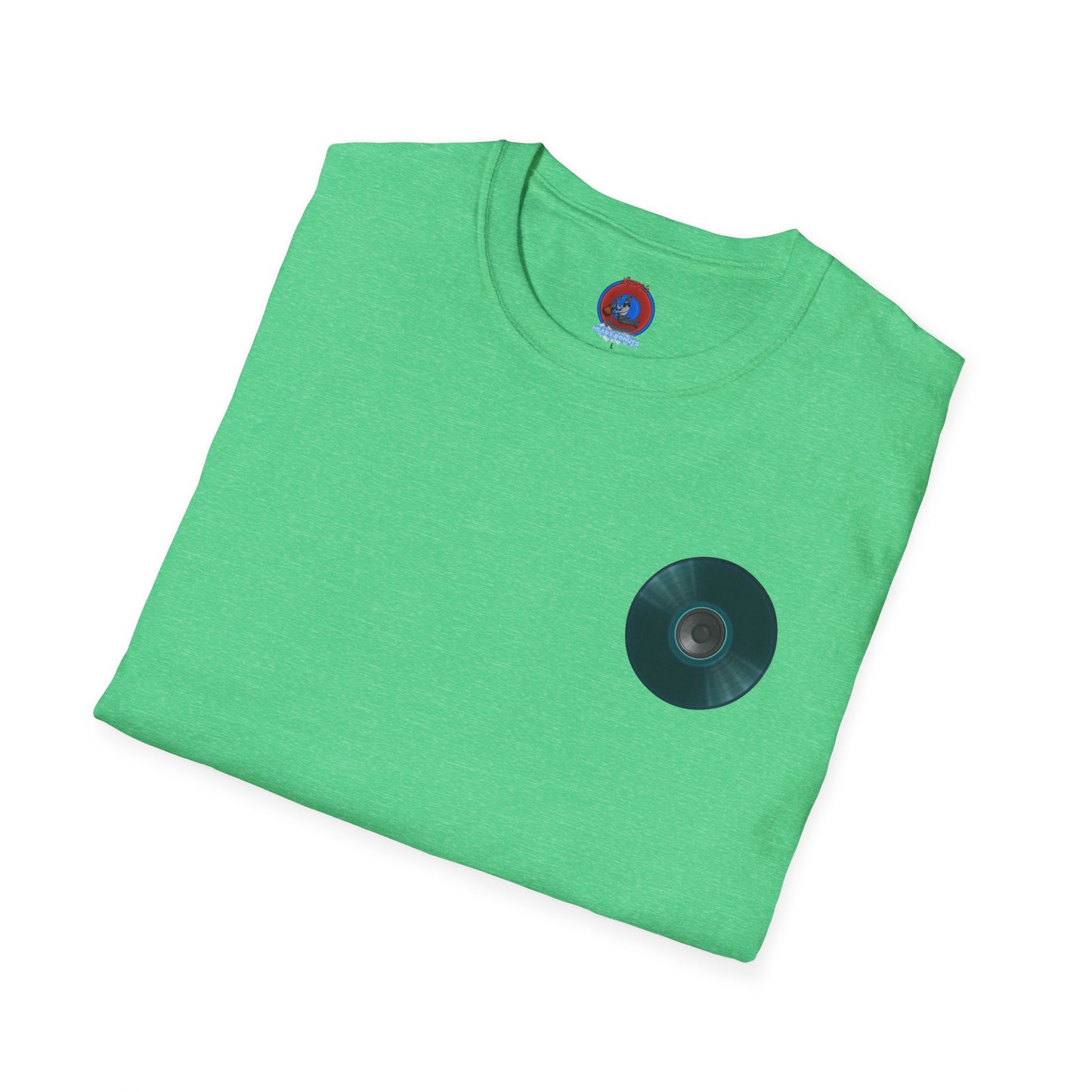 Classic Donut Tee - Unisex Soft-Style - "The Plain Record Donut" - series 1.0 - dark teal green