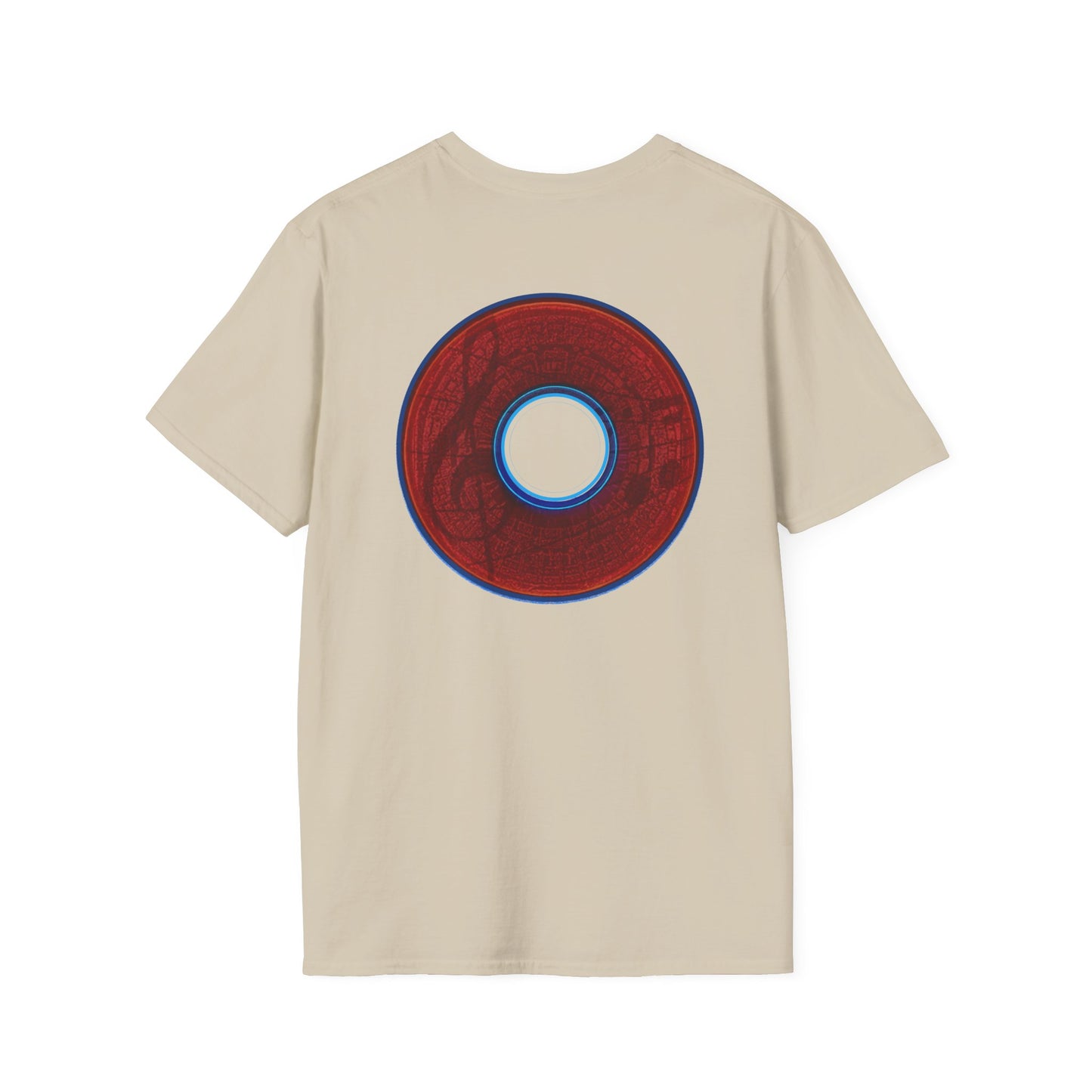 Classic Donut Tee - Unisex Soft-Style - "The Musically Gifted Donut" - red donut - series 1.0