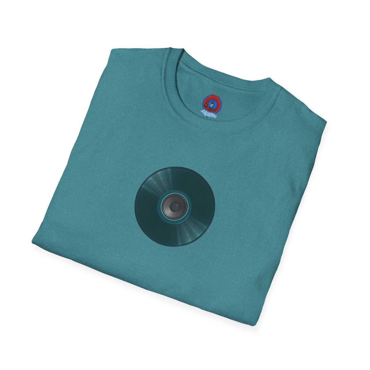 Classic Donut Tee - Unisex Soft-Style - "The Plain Record Donut" - series 1.0 - dark teal green