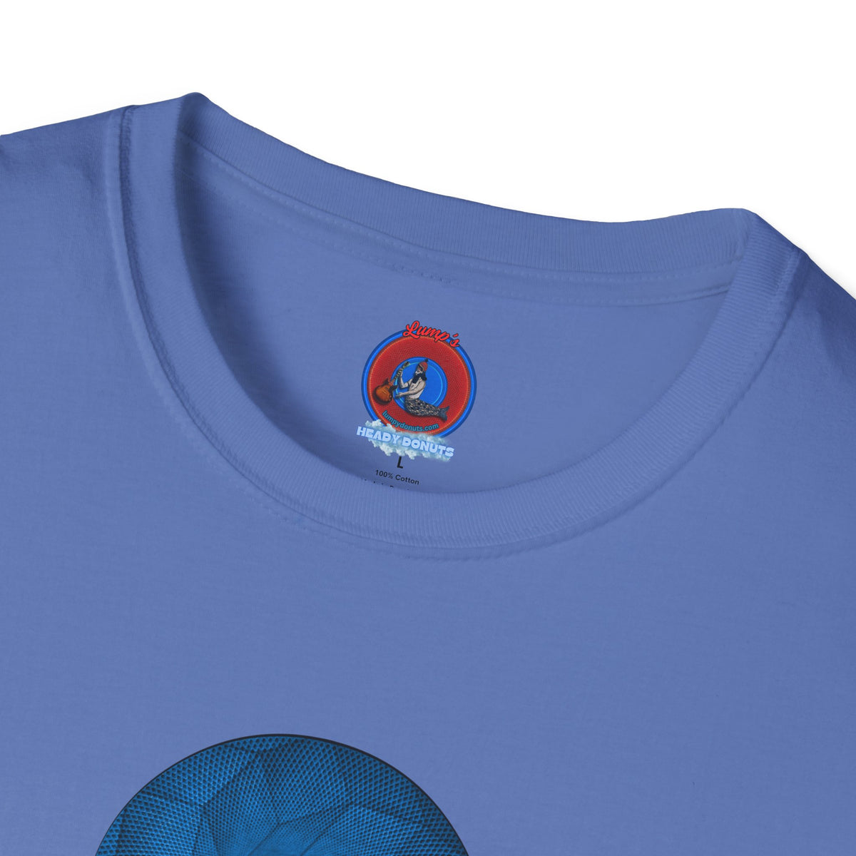 Classic Donut Tee - Unisex Soft-Style - "It's Ice... Cube's Donut" - variant 2 - blue cubed donut