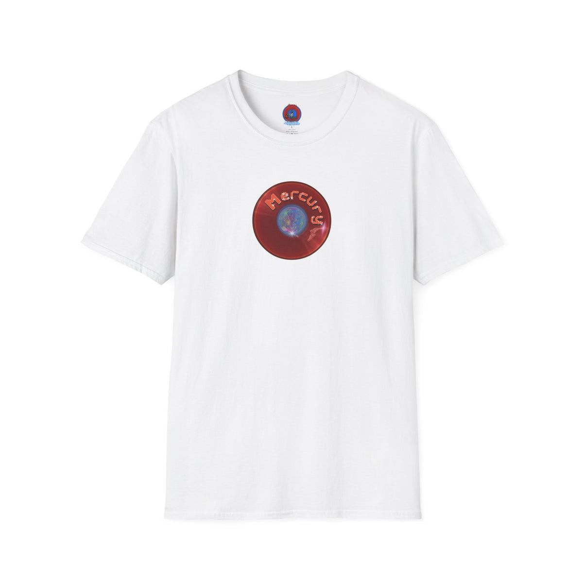 Classic Donut Tee - Unisex Soft-Style - "Donuts of the Gods" - series 1.0 - variant 3 - red donut