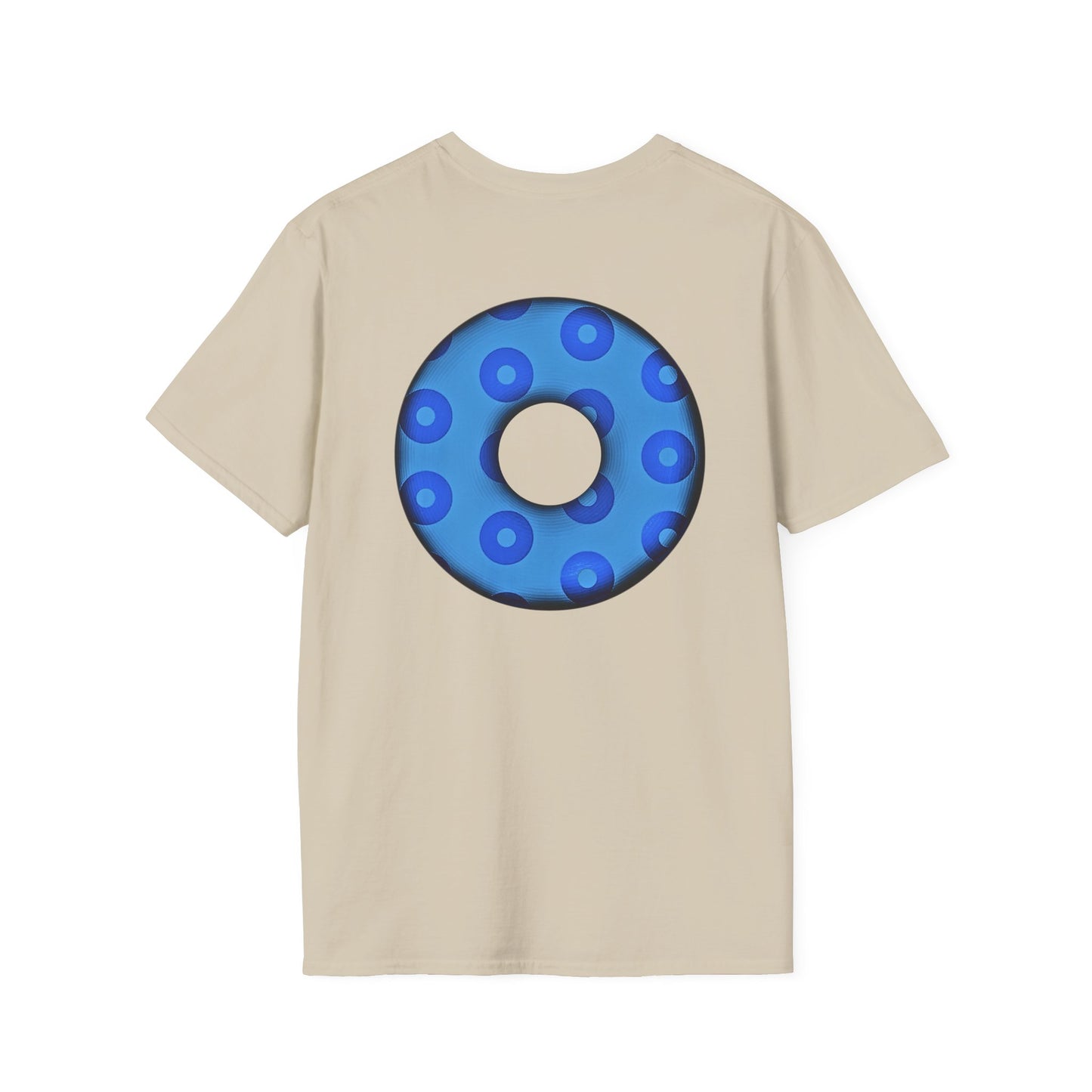Plain Donuts/Unisex Soft-Style - "Plain Blimpy Paradoxical Donuts" - blue/light blue donuts