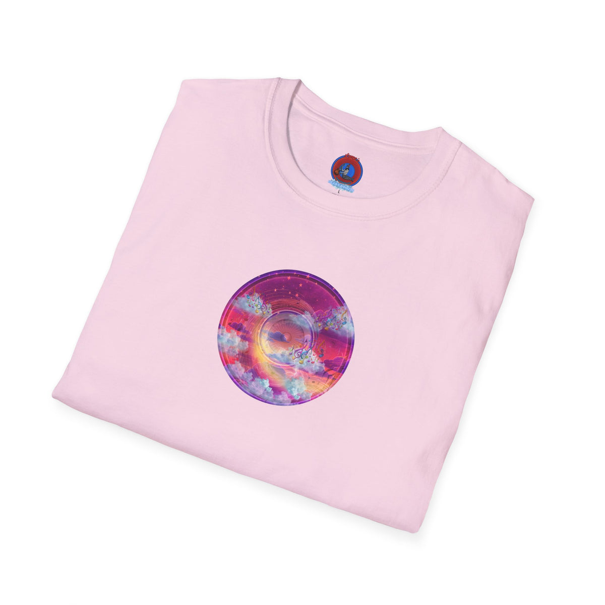 Classic Donut Tee - Unisex Soft-Style - "Pillow Donuts of Cotton" - vivid magenta pic donut