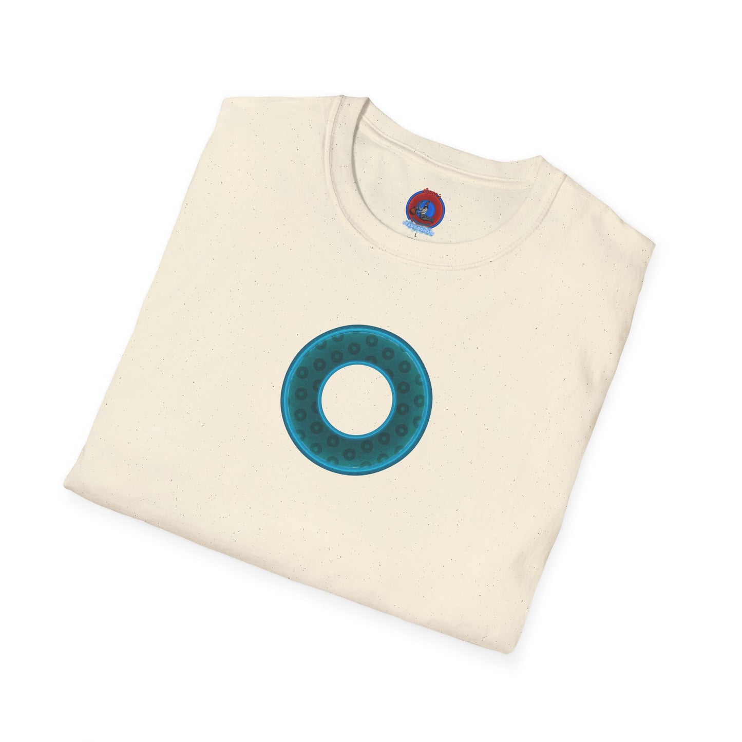 Plain Donuts/Unisex Soft-Style - "Plain Wide Mouthed Paradoxical Donuts" - dark teal/dark teal donuts