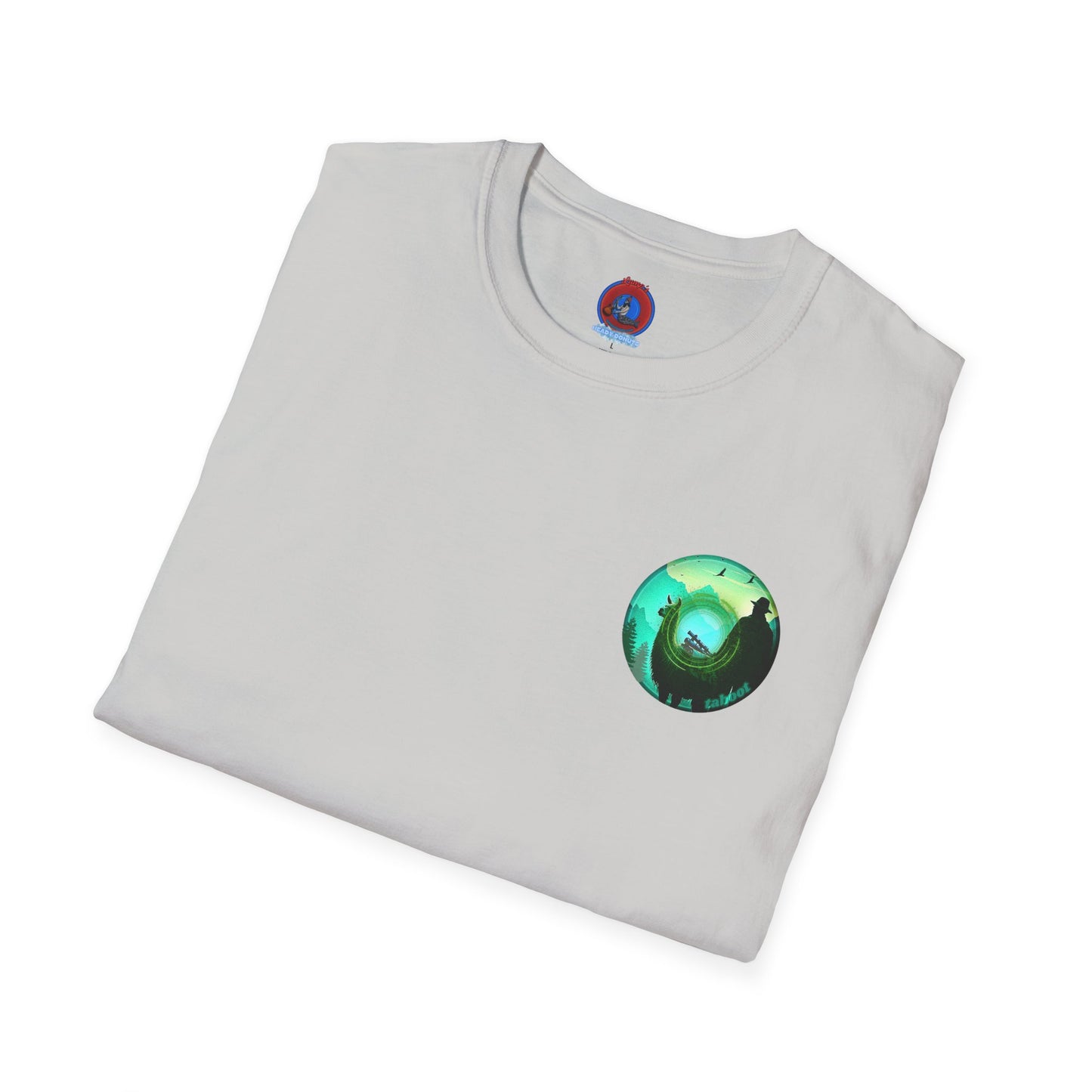 Classic Donut Tee - Unisex Soft-Style - "The Taboo(t) Donut" - green/picture donut