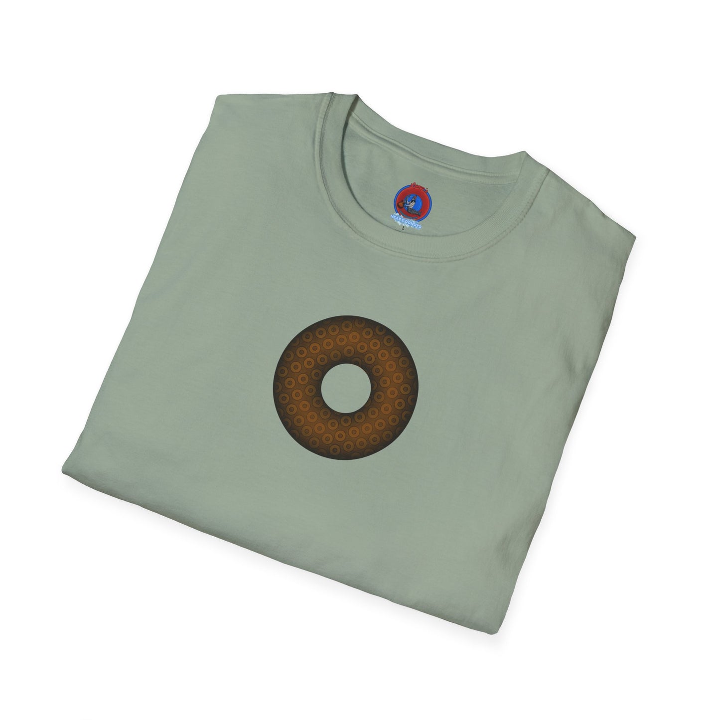 Plain Donuts/Unisex Soft-Style - "Plain Paradoxical Grided Donuts" - brown/dark brown donuts
