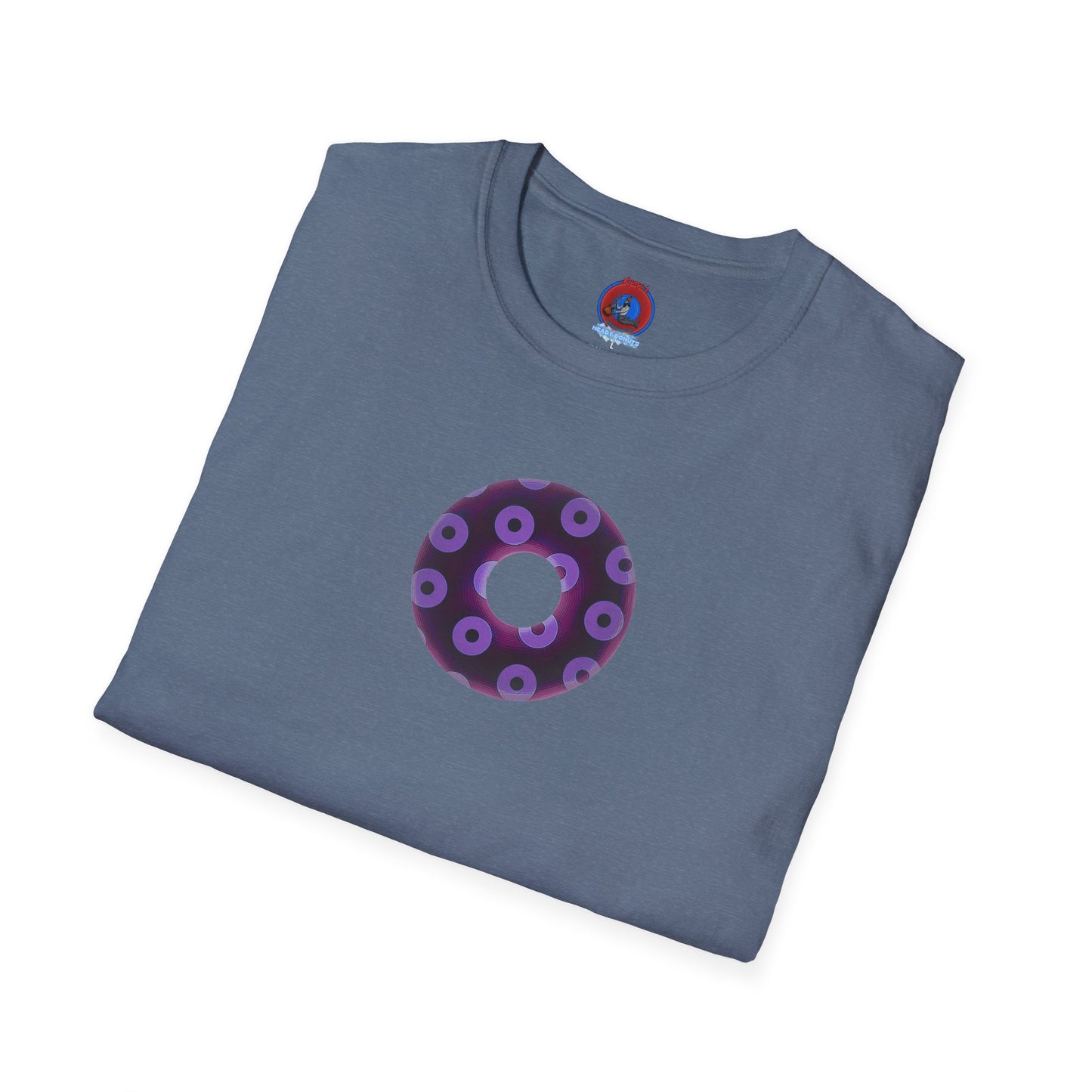 Plain Donuts/Unisex Soft-Style - "Plain Blimpy Paradoxical Donuts" - dark red violet/light purple donuts