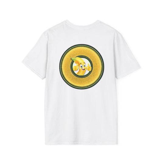 Classic Donut Tee - Unisex Soft-Style - "Dis sheet, it's bananas!" - series 1.0 - variant 5 - golden donut