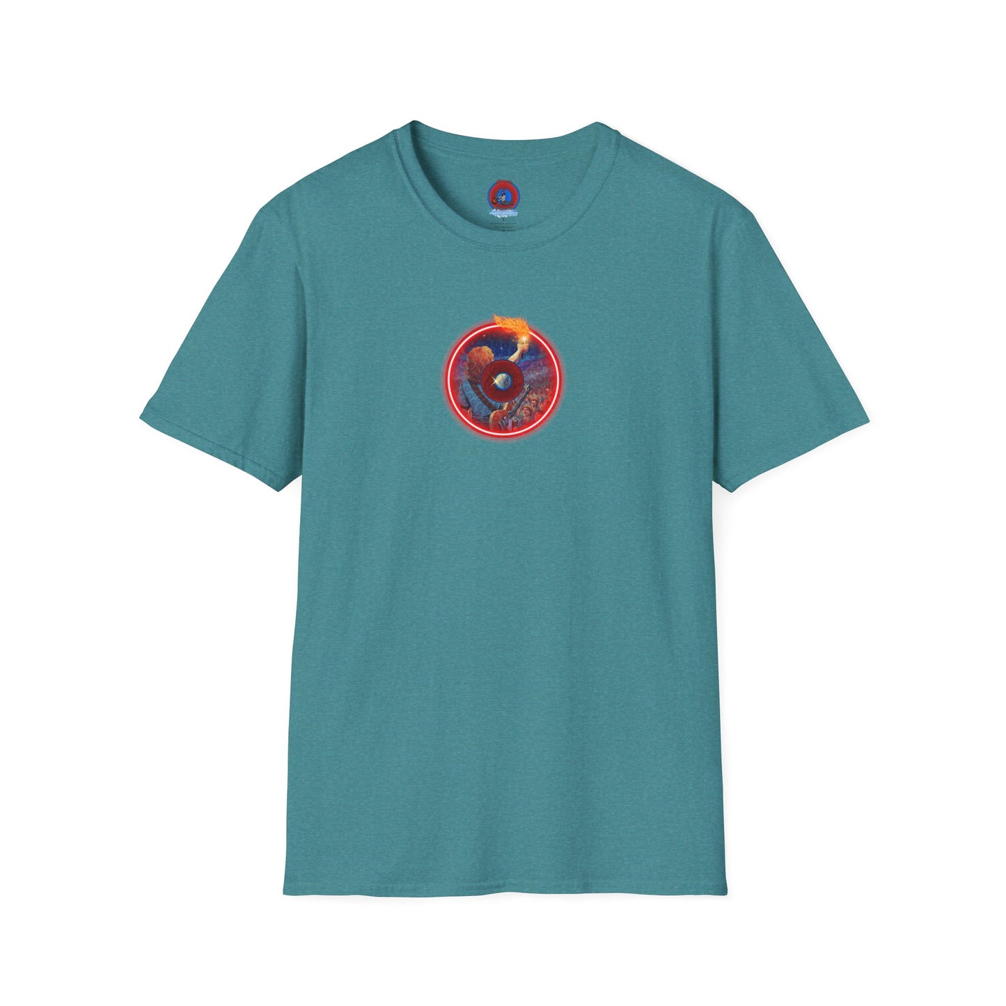 Classic Donut Tee - Unisex Soft-Style - "Torchbearer's Donut " - red donut