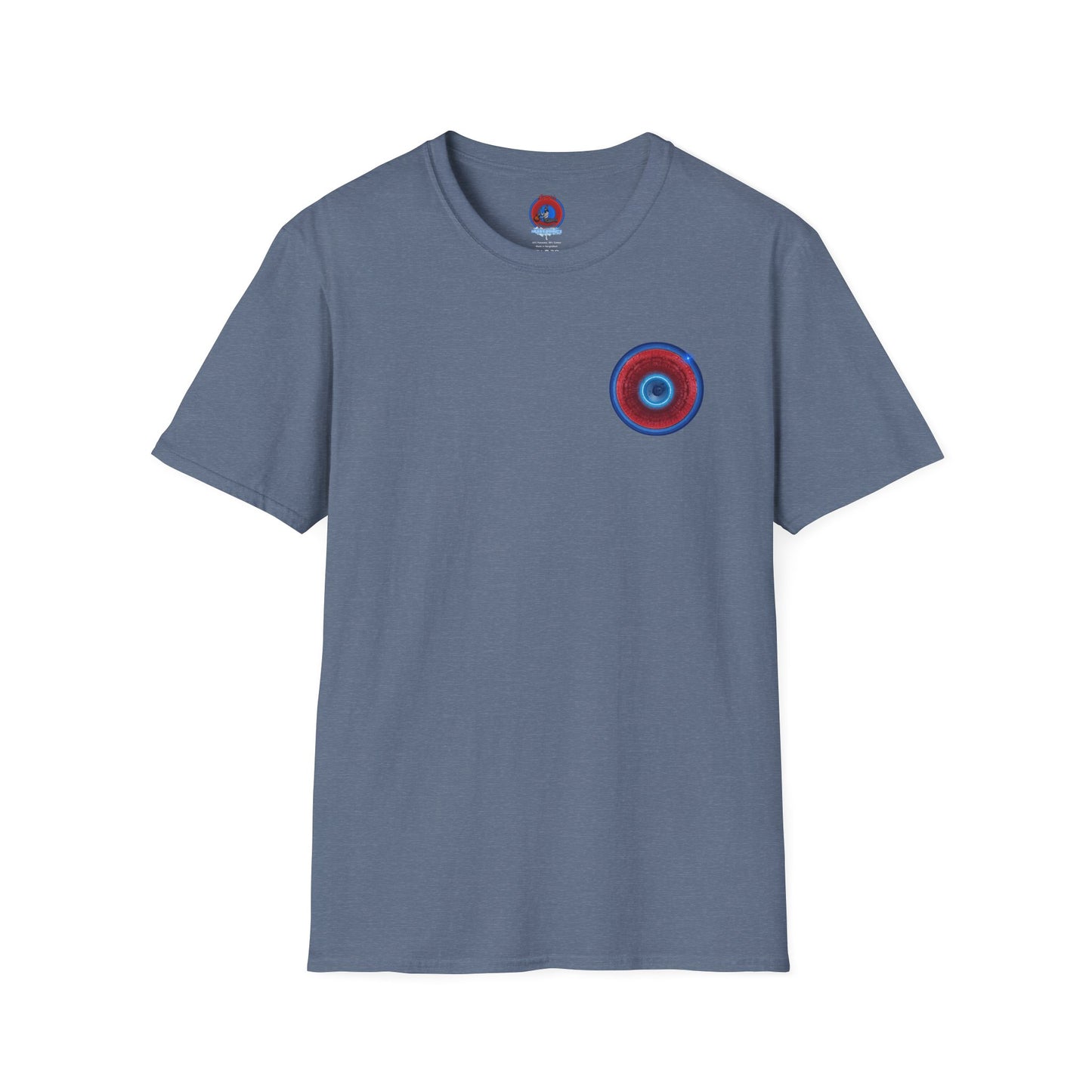Classic Donut Tee - Unisex Soft-Style - "Homer's Perfect Donut" - series 1.0  - variant 2 - dark blue edging
