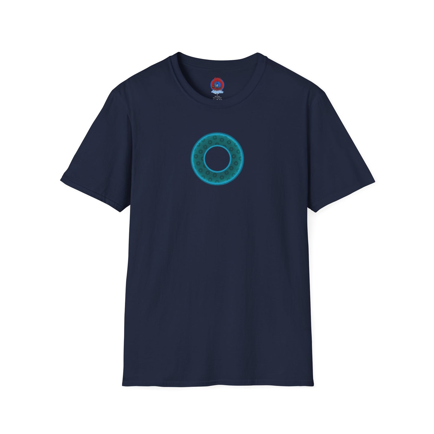 Plain Donuts/Unisex Soft-Style - "Plain Wide Mouthed Paradoxical Donuts" - dark teal/dark teal donuts