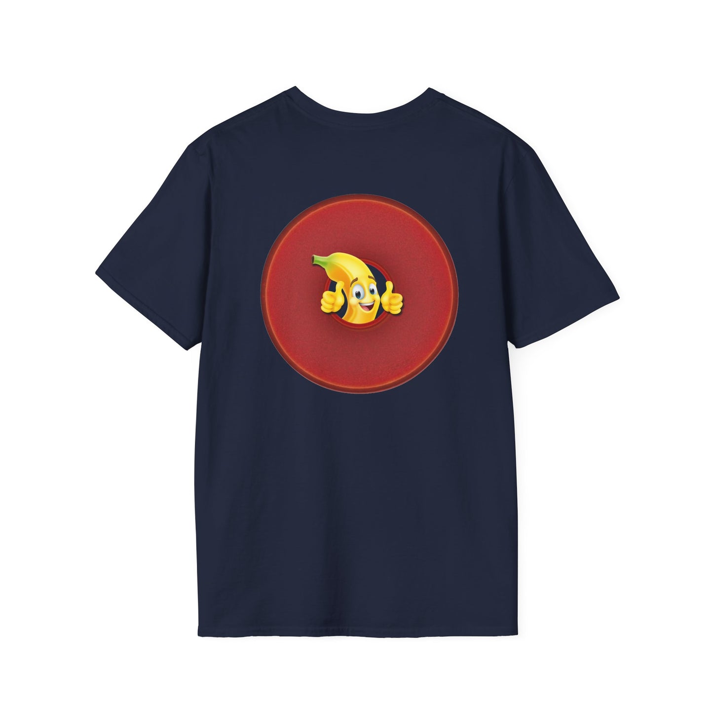 Classic Donut Tee - Unisex Soft-Style - "Dis' sheet, it's bananas!" - series 1.0 - variant 2 - red donut