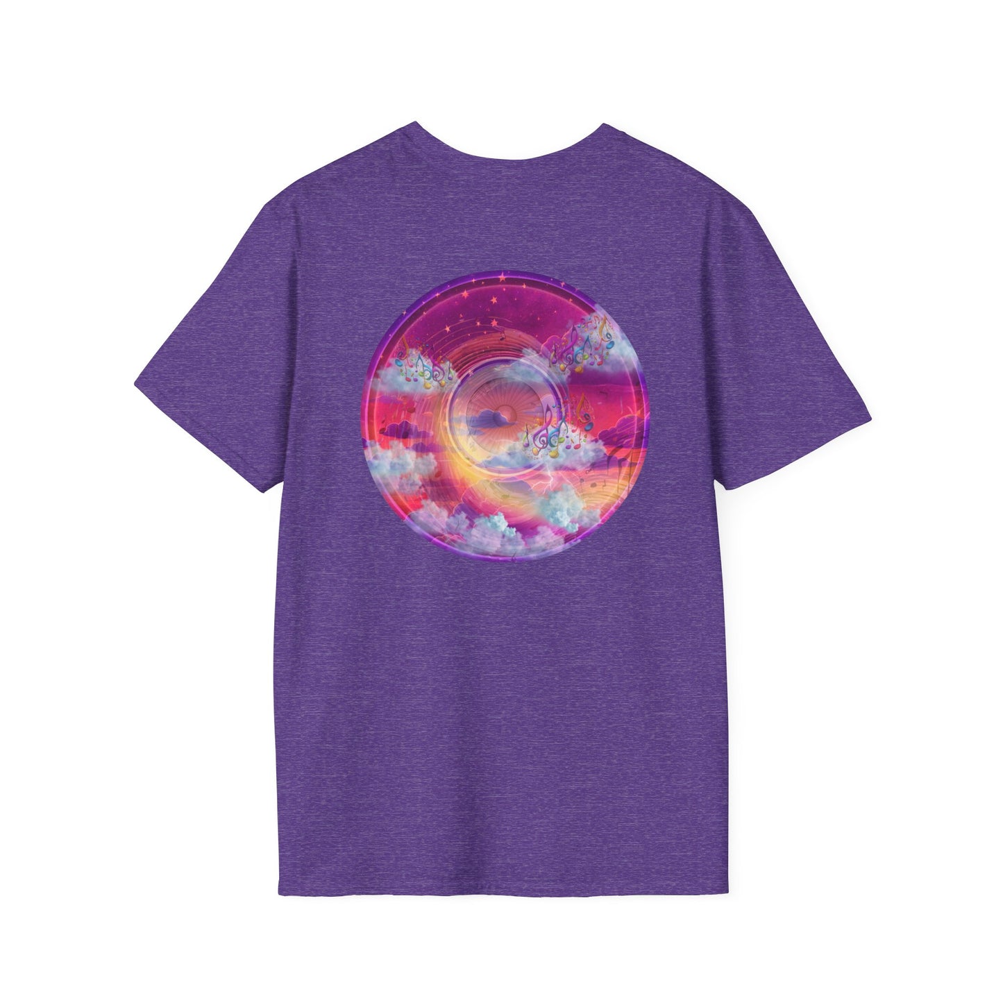 Classic Donut Tee - Unisex Soft-Style - "Pillow Donuts of Cotton" - vivid magenta pic donut