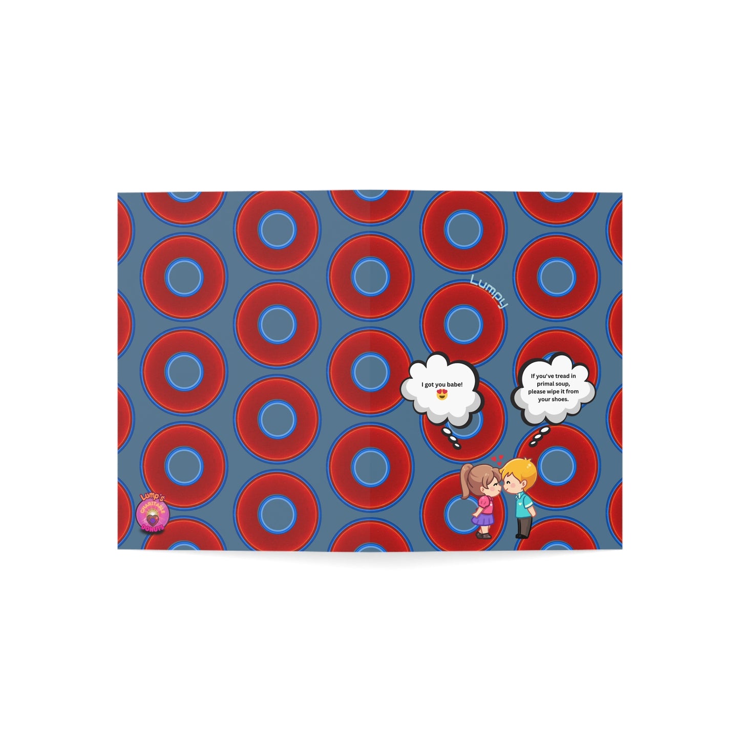 Lumpy Wishes - "Chering is Caring" - phriends/phamily greeting card series [*Charitable Product]