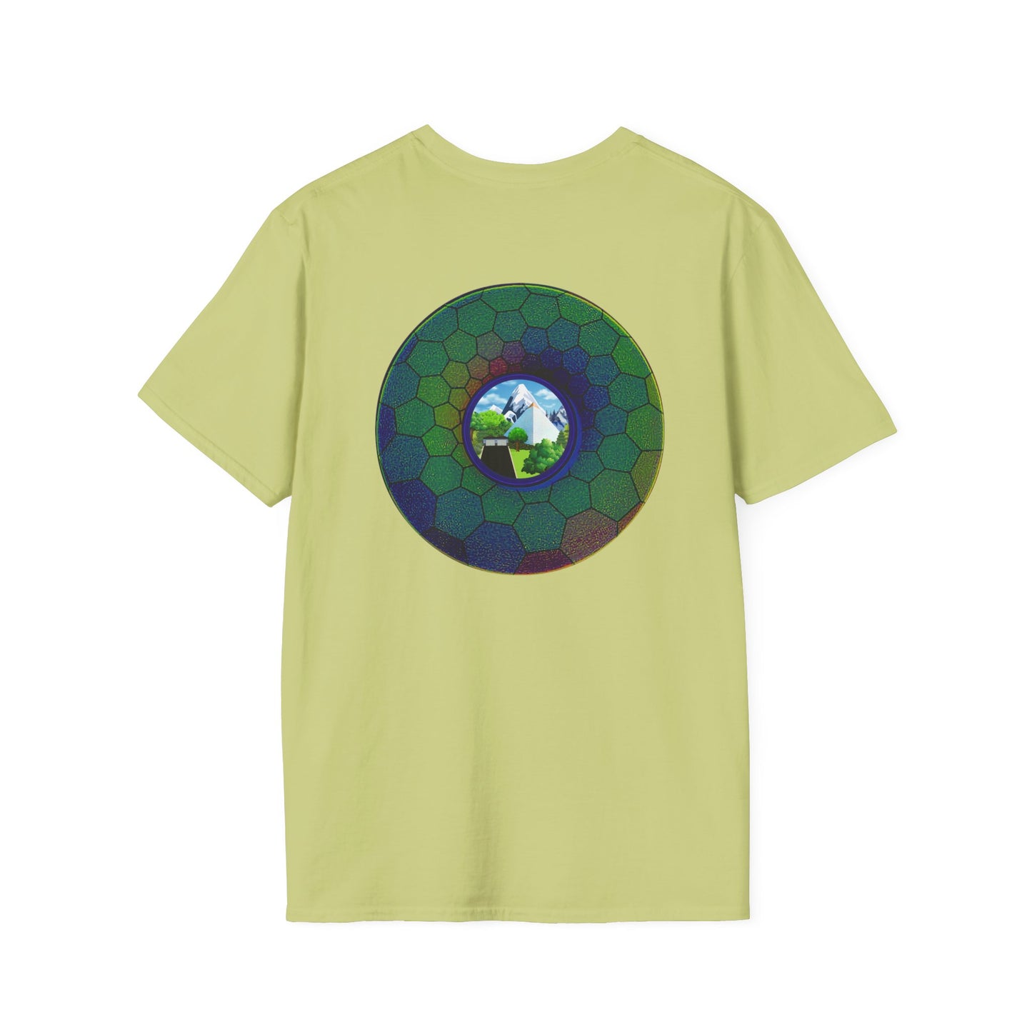 Classic Donut Tee - Unisex Soft-Style - "Mansions of South Park" - series 1.0 - variant 2 - green hexadonut