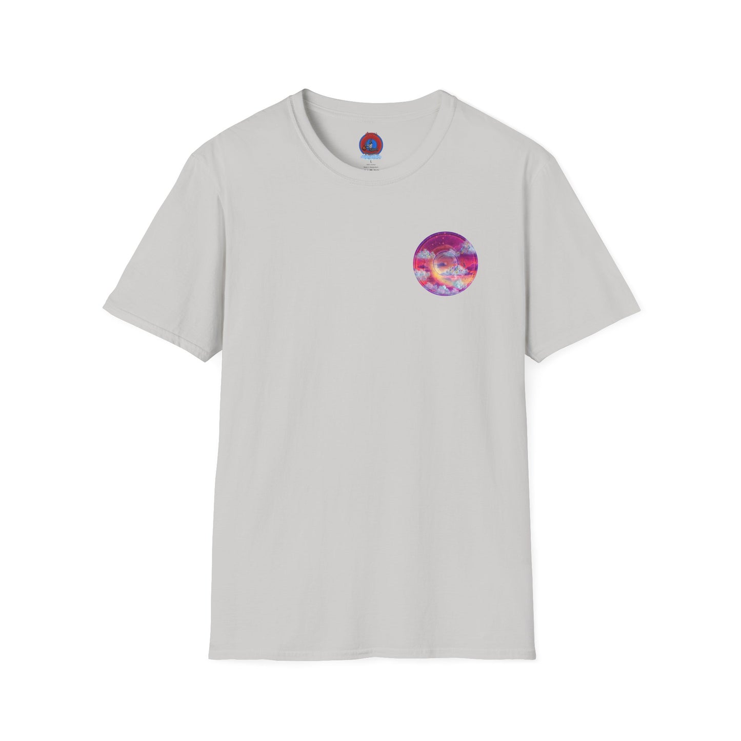 Classic Donut Tee - Unisex Soft-Style - "Pillow Donuts of Cotton" - vivid magenta pic donut