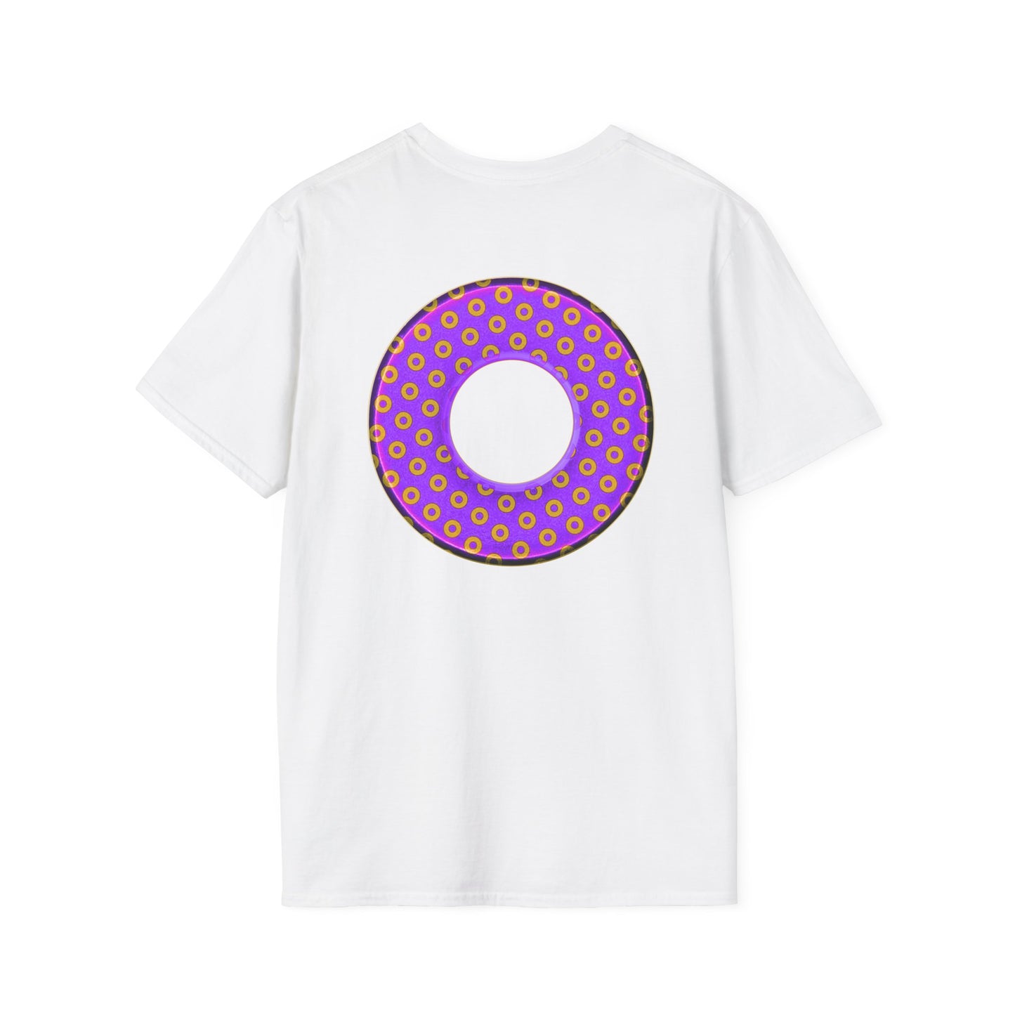 Plain Donuts/Unisex Soft-Style - "Plain Electric Paradoxical Donuts" - bright purple/magenta donuts
