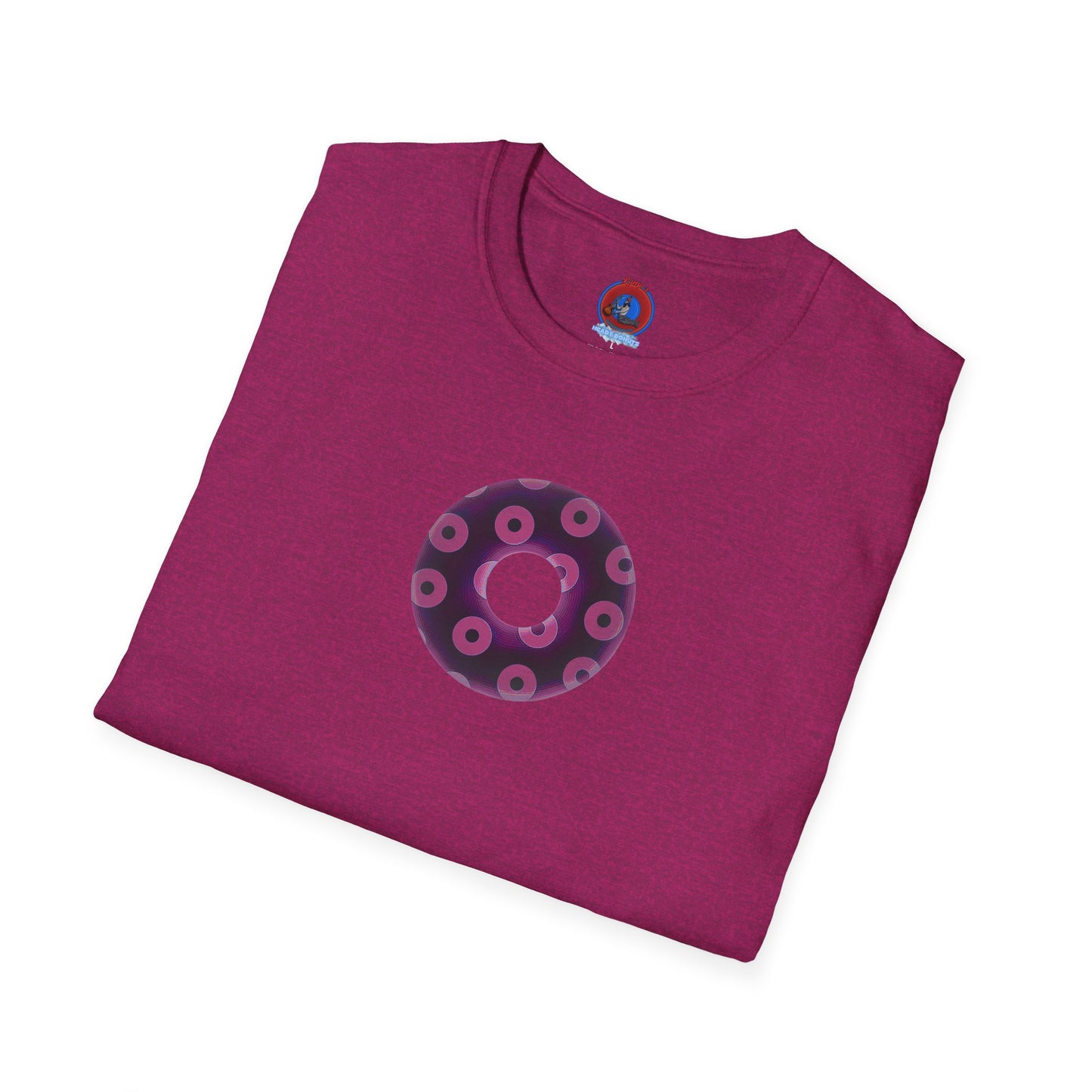 Plain Donuts/Unisex Soft-Style - "Plain Blimpy Paradoxical Donuts" - light magenta/red violet donuts