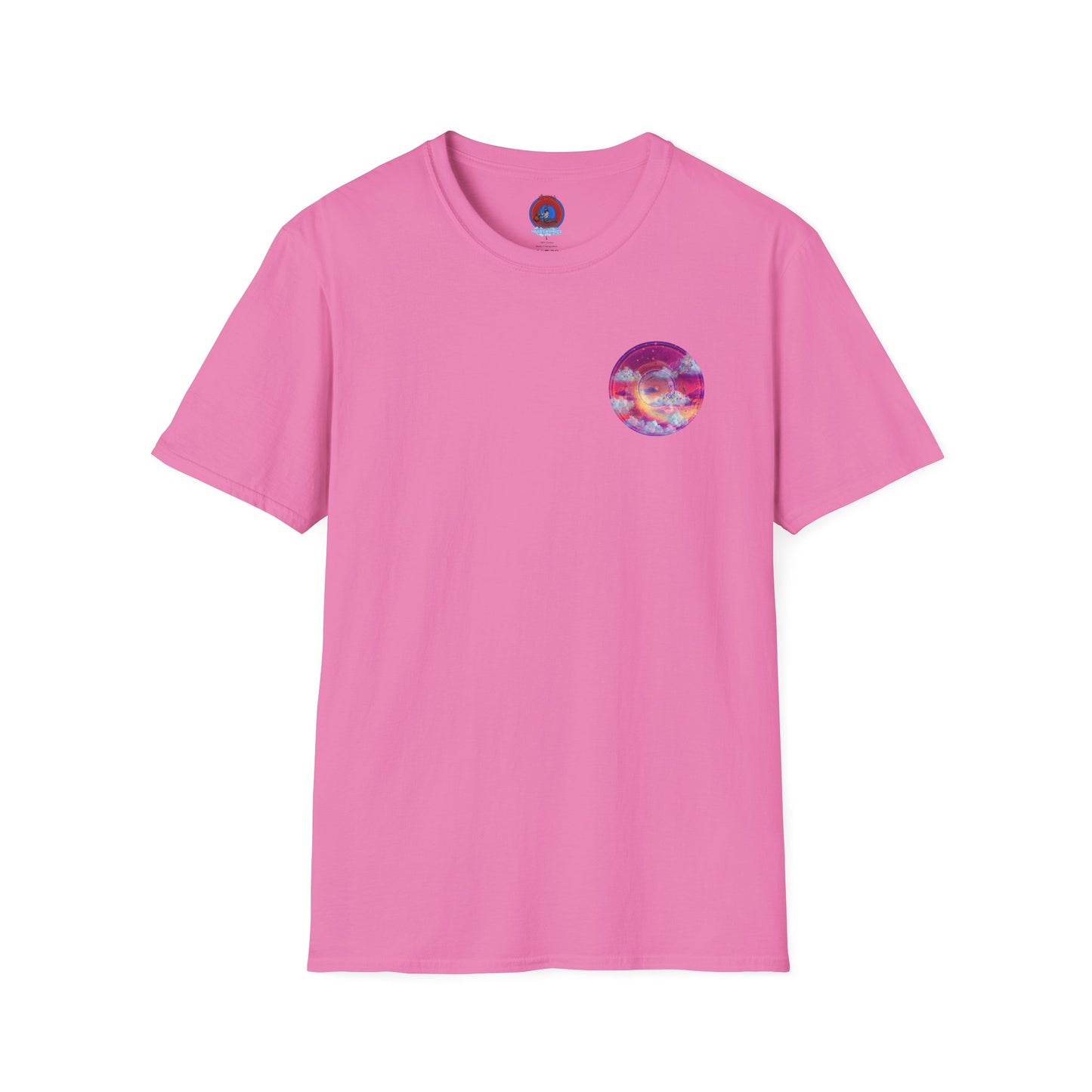 Classic Donut Tee - Unisex Soft-Style - "Pillow Donuts of Cotton" - vivid magenta pic donut