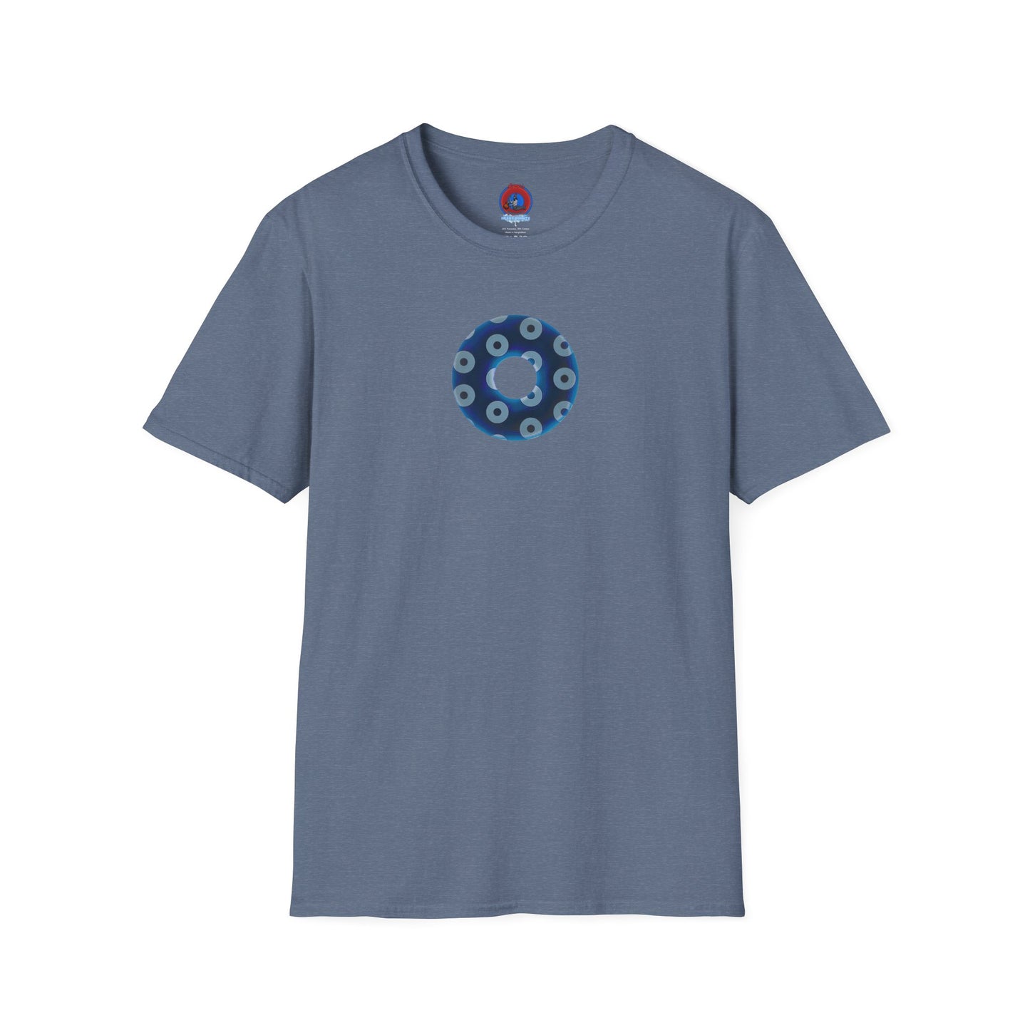Plain Donuts/Unisex Soft-Style - "Plain Blimpy Paradoxical Donuts" - dark blue/gray donuts
