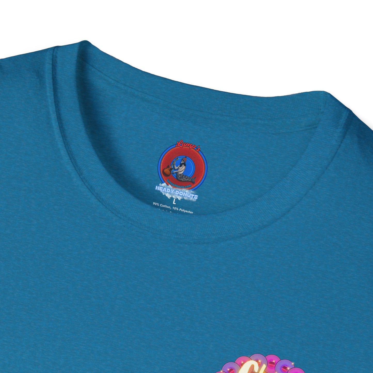 Classic Donut Tee - Unisex Soft-Style - "Cher-ing is Caring" - series 1.0  - variant 2 - magenta donut - [*charitable donut]